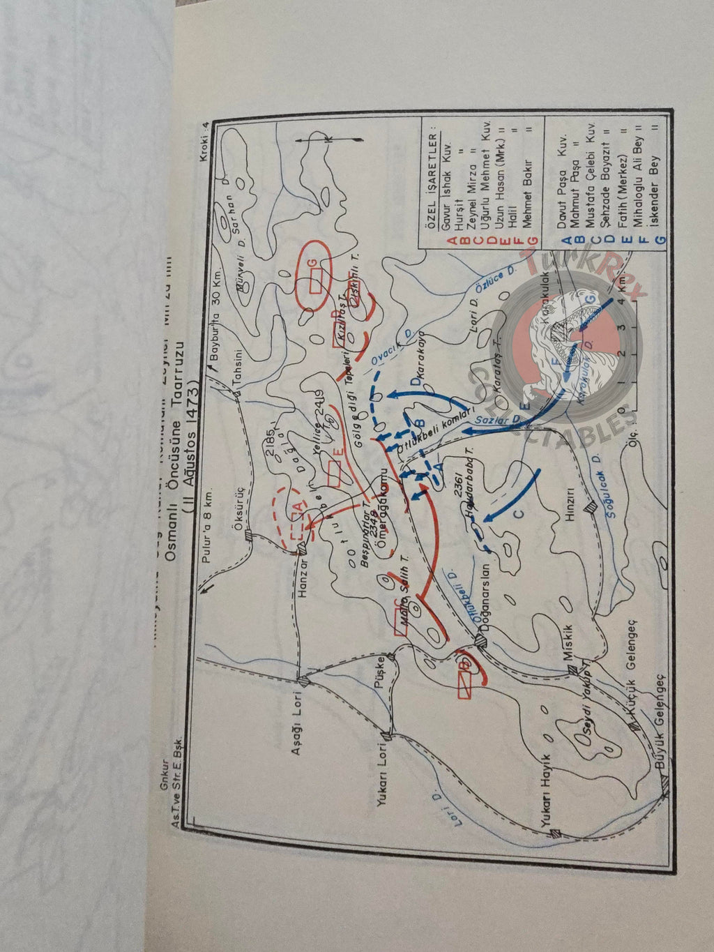 The Battle of Otlukbeli 1473 1980 Turkish Book Military Ottoman Empire Maps Sultan Mehmed II