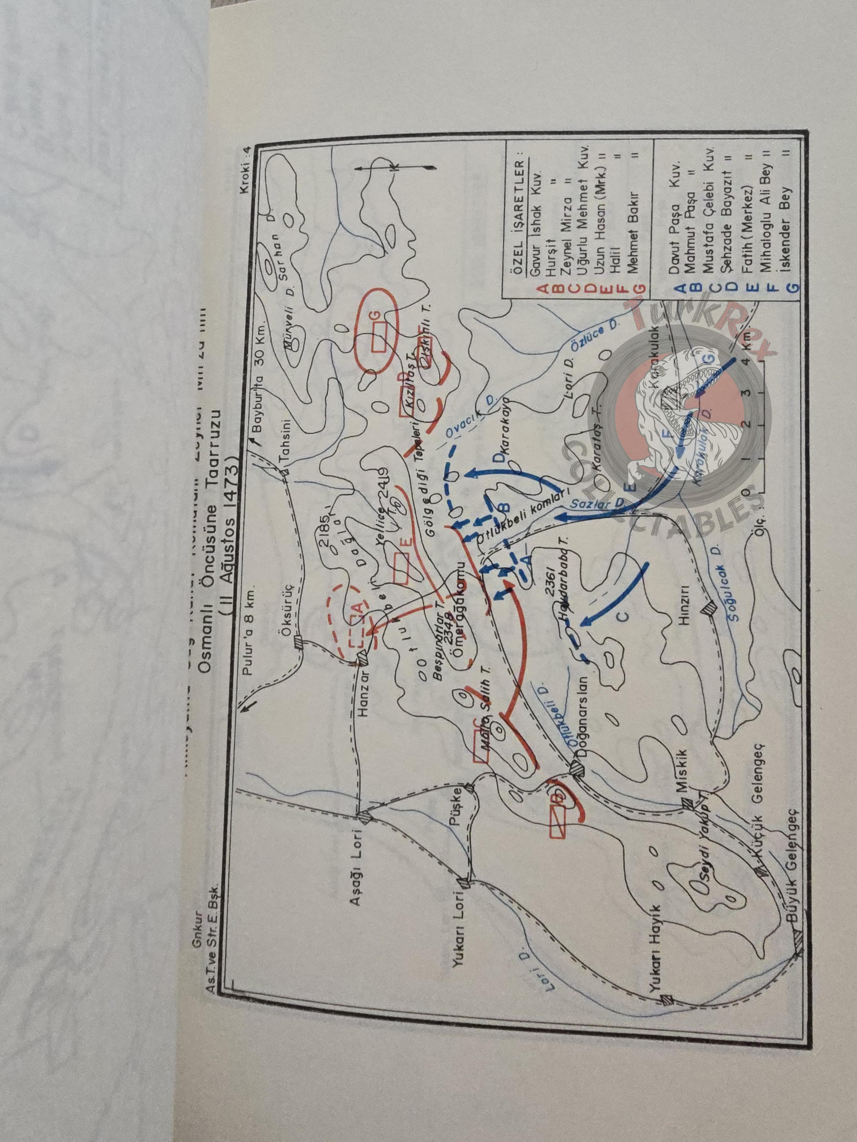 The Battle of Otlukbeli 1473 1980 Turkish Book Military Ottoman Empire Maps Sultan Mehmed II