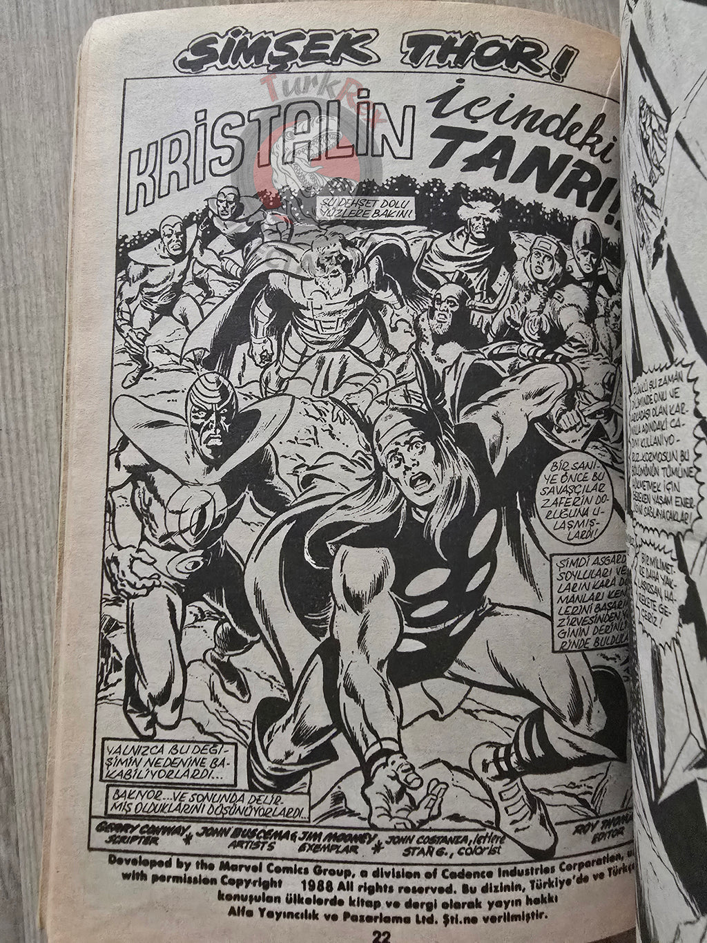 Thor Vol #5 1987 Turkish Comic Turkey The Mighty Thor #211–216 cover #188