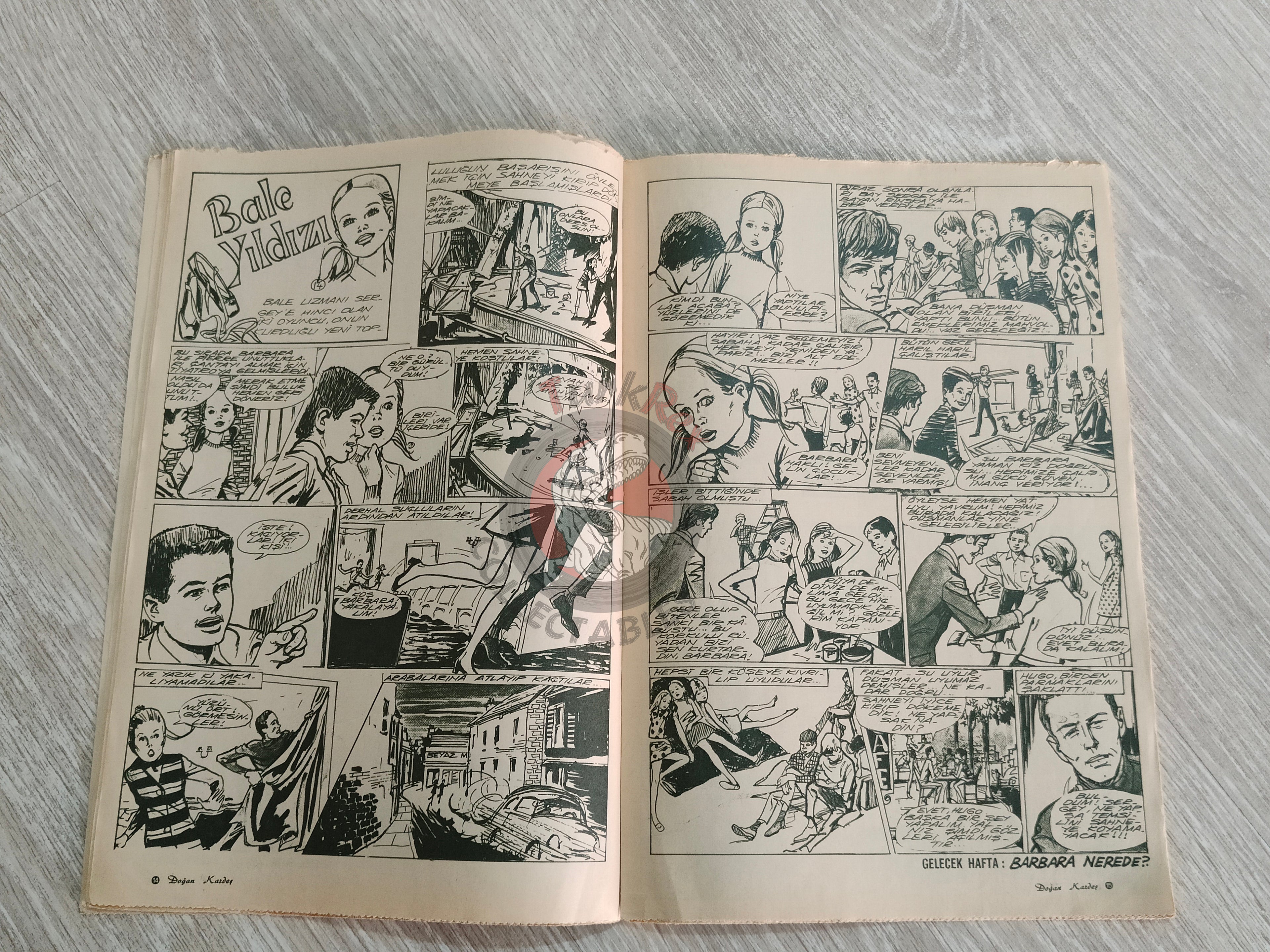 Doğan Kardeş 1971 Magazine #30 Turkish Comic Turkey William Tell Alice In Wonderland Flintstones