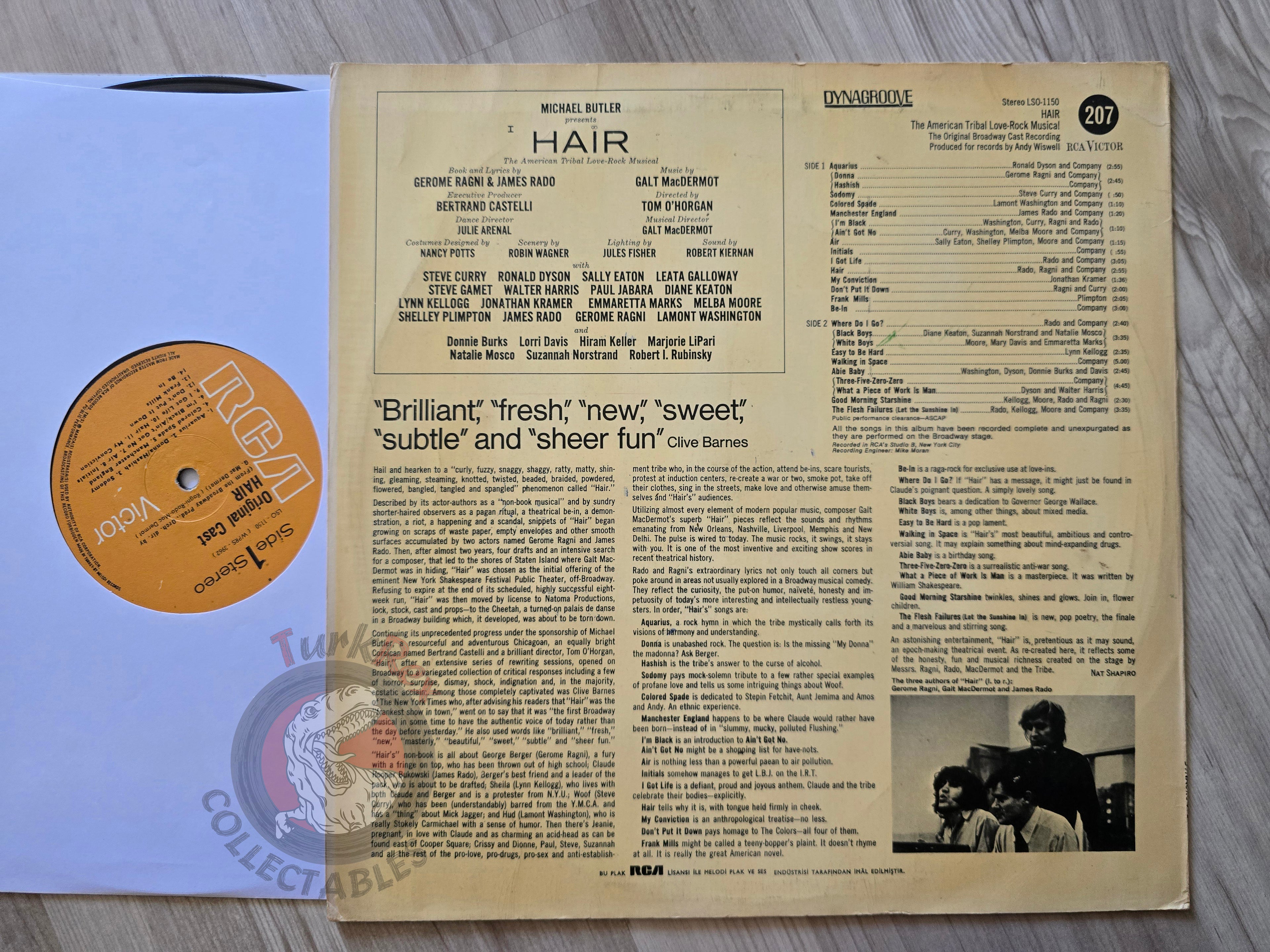 Hair - The American Tribal Love-Rock Musical  Turkish Pressing Vinyl Turkey Edition