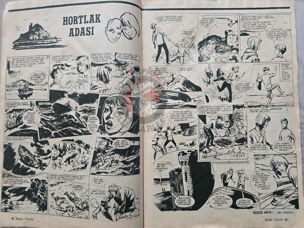 Doğan Kardeş 1971 Magazine #34 Turkish Comic Turkey William Tell Alice In Wonderland