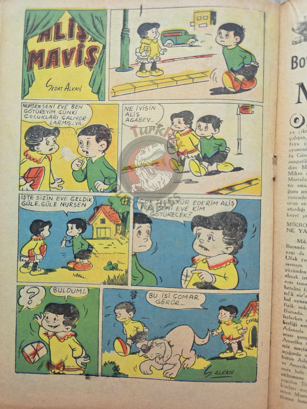 Çocuk Haftası Magazine 1962 Puss in the Boots Turkish Comic Turkey