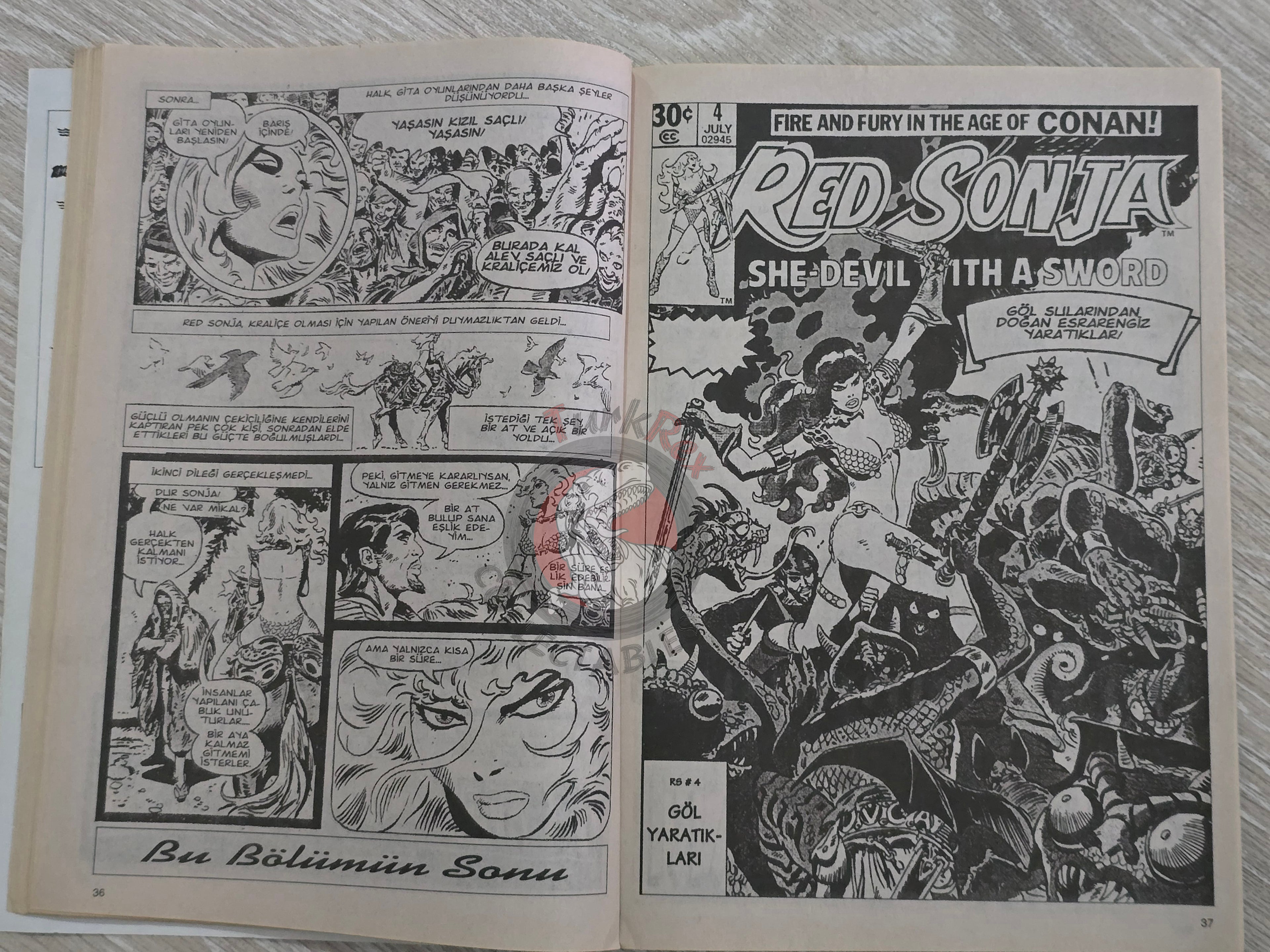Red Sonja #6 2000 Turkish Comic Turkey vol 1 #2 #3 #4 #5