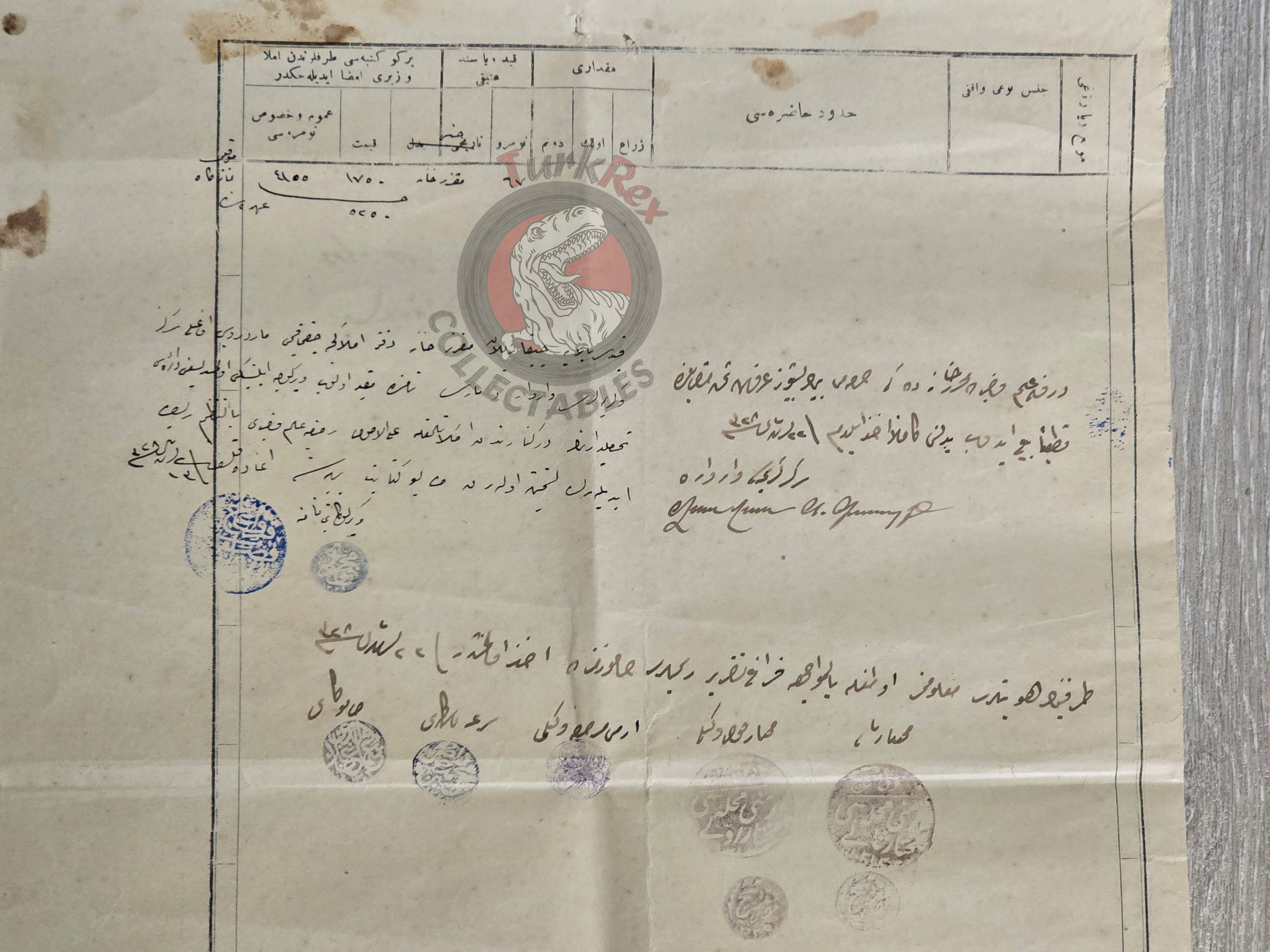 Ottoman 1912 Land Deed House in Manisa Kırkağaç Armenian Quarter Title Deed Armenia