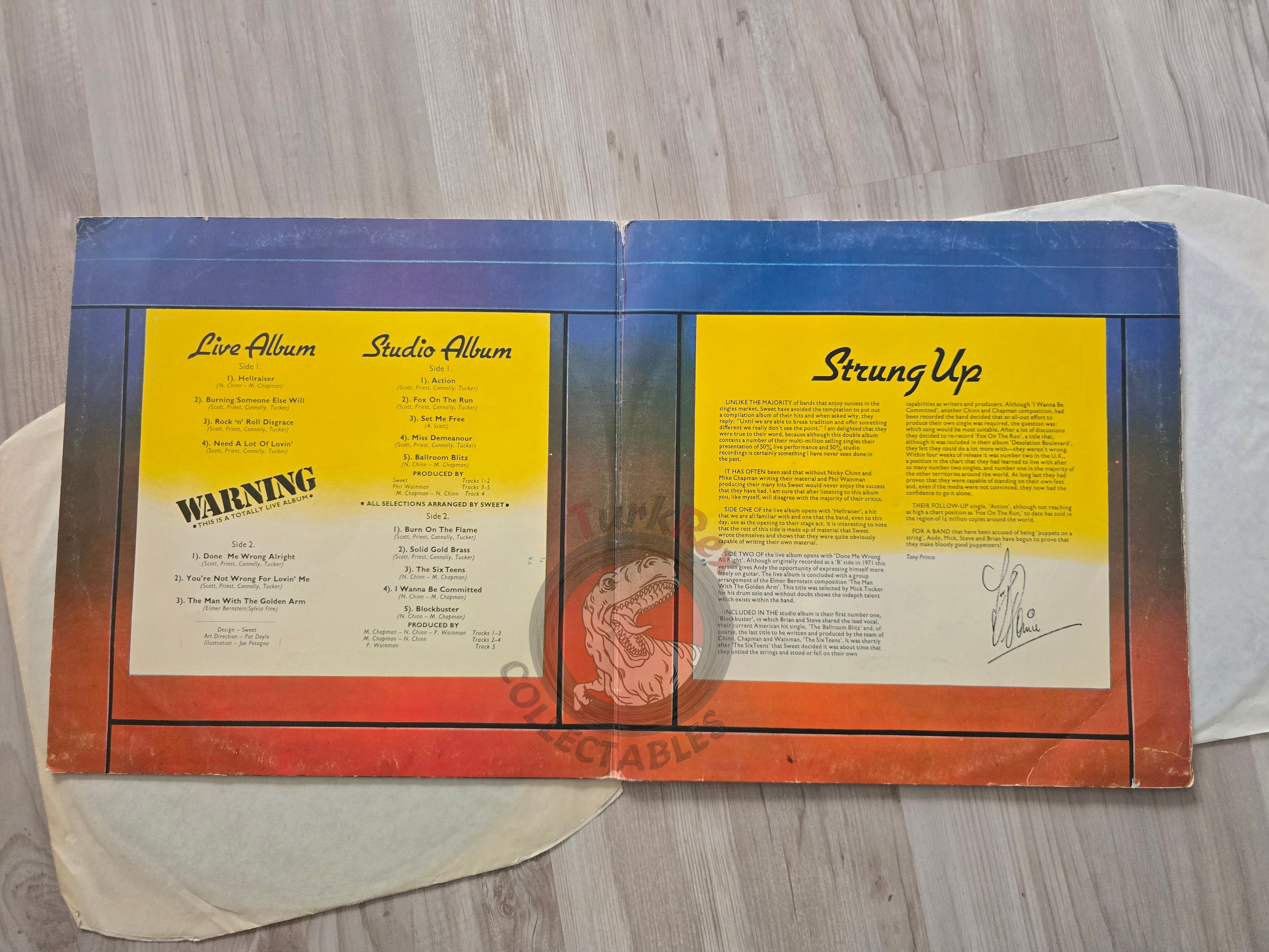 The Sweet – Strung Up Turkish Pressing Vinyl Turkey Edition