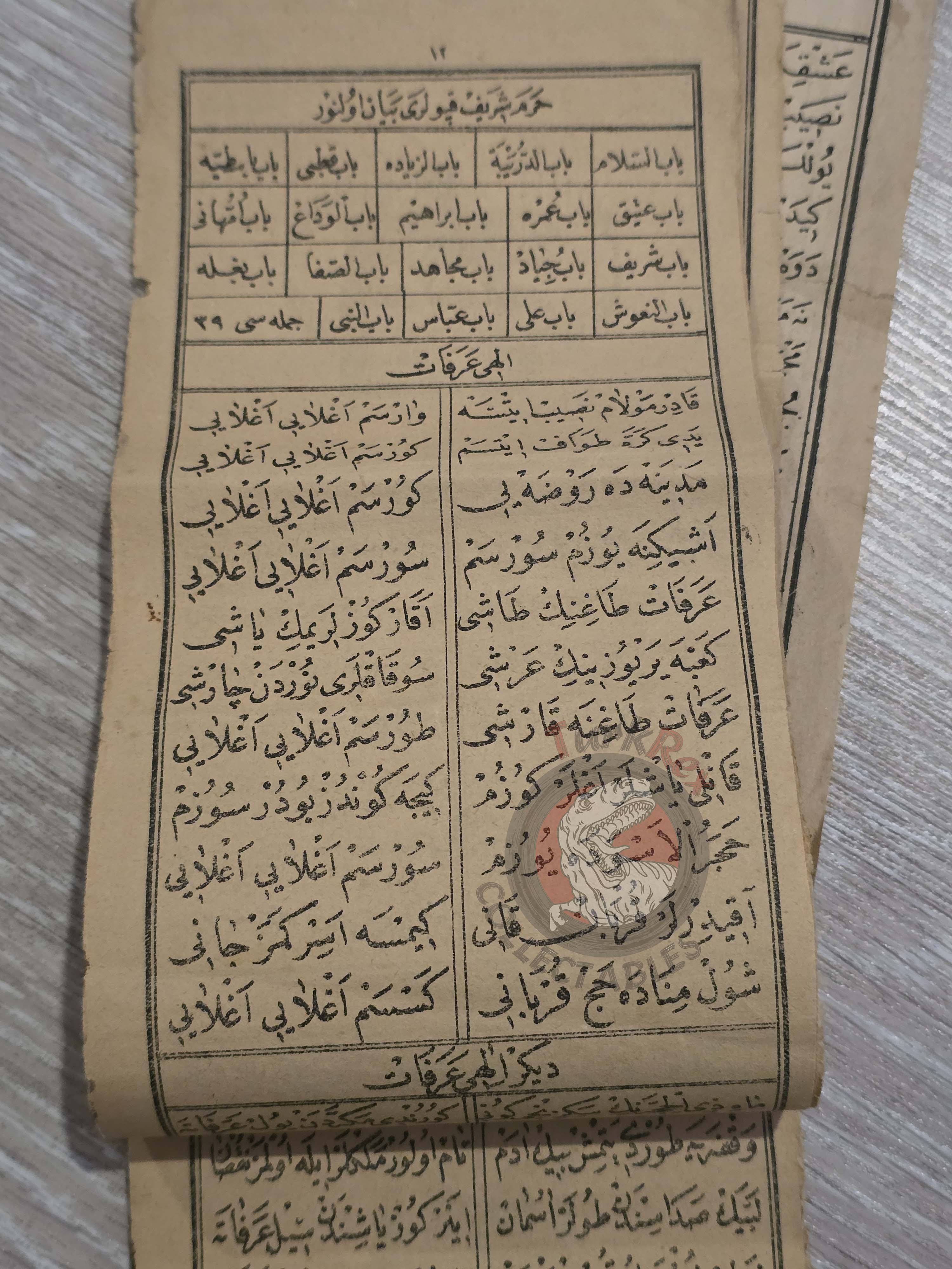 Mekke İlahisi 1899 Ottoman Turkish Booklet Mecca Hajj Kaaba Prophet’s Mosque Islam