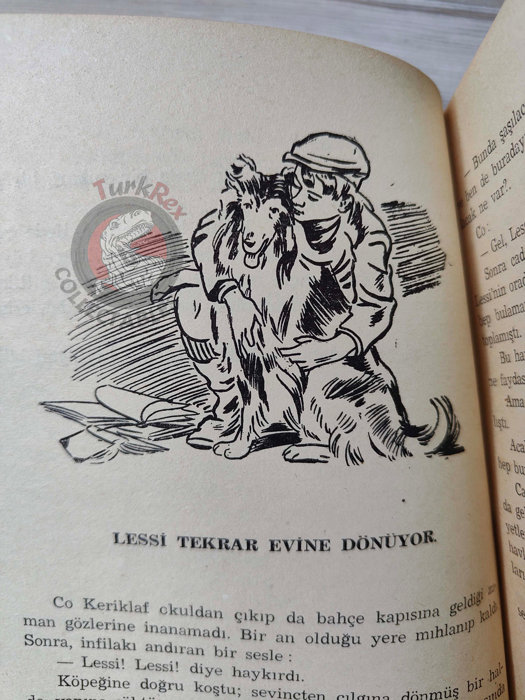 Eric Knight –  Lassie Come Home 1958 Turkish Book Turkey Illustrated