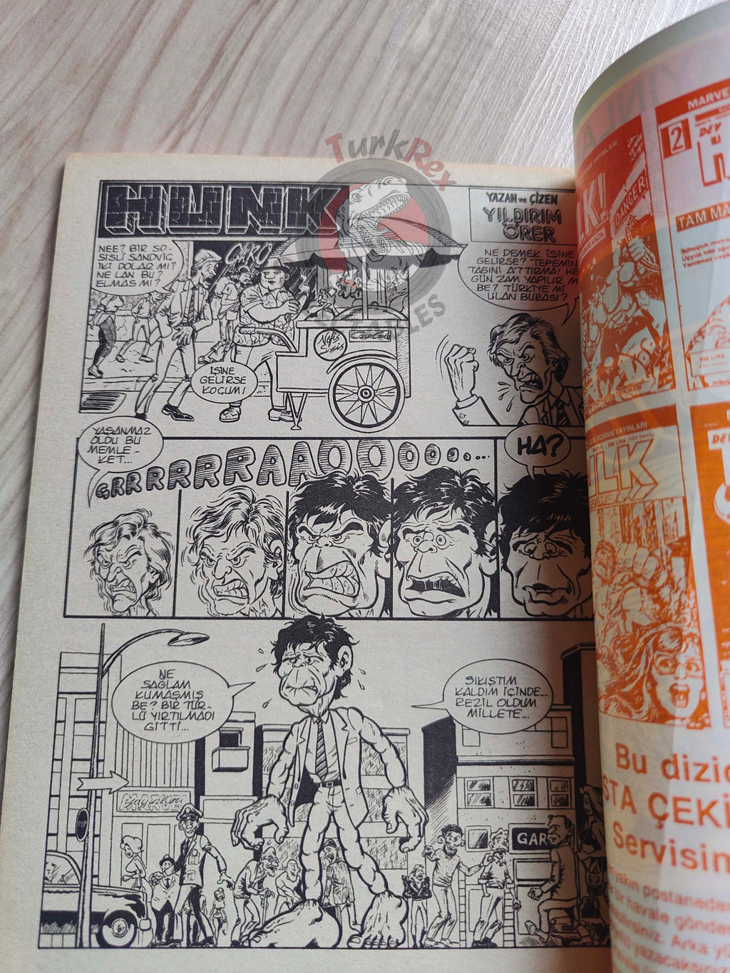 Hulk #5 1987 Turkish Comic Turkey cover #22 #132