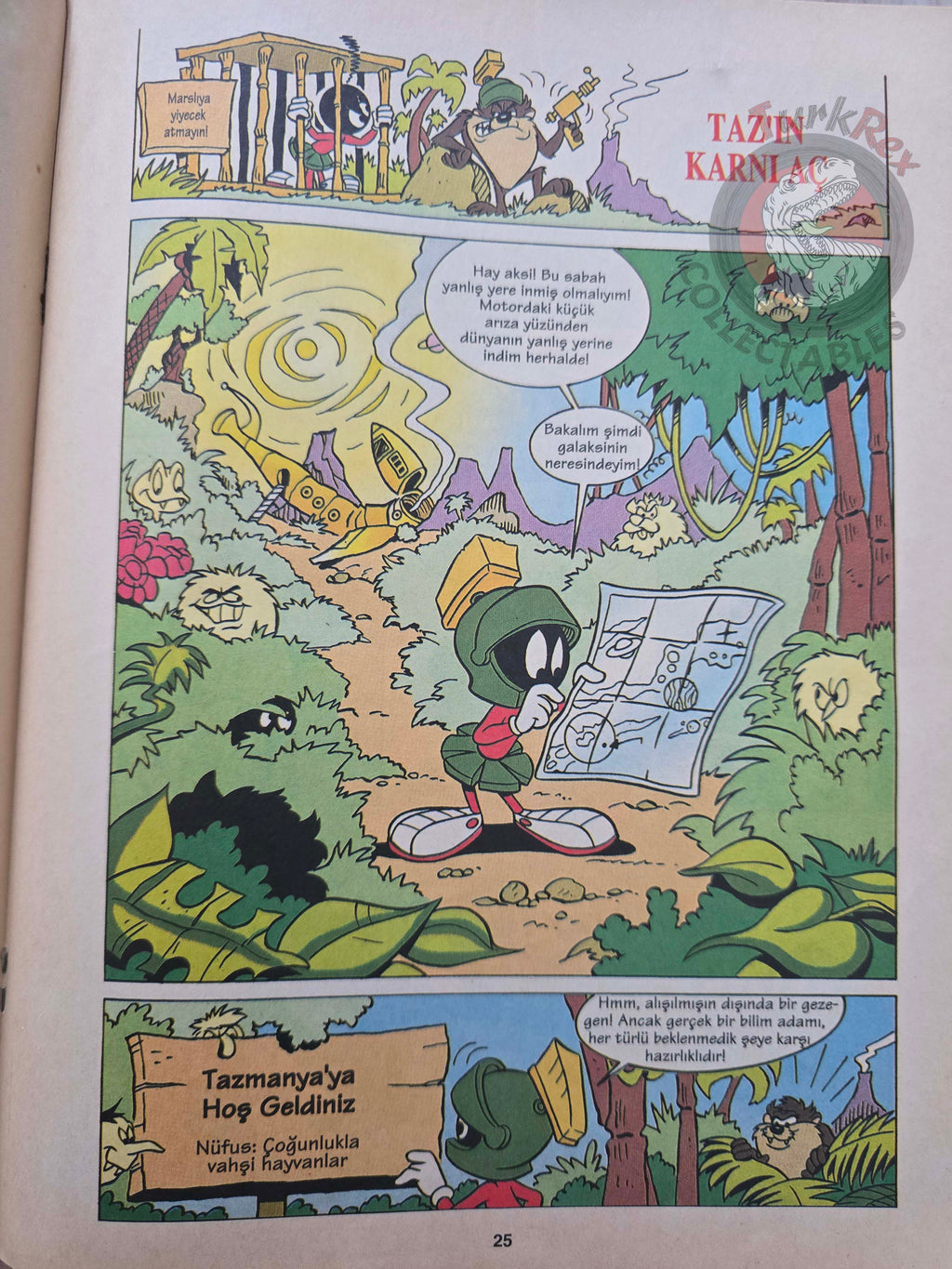 Tazmanian Devil - Bugs Bunny Looney Tunes 1999 Turkish Comic Turkey Warner Bros