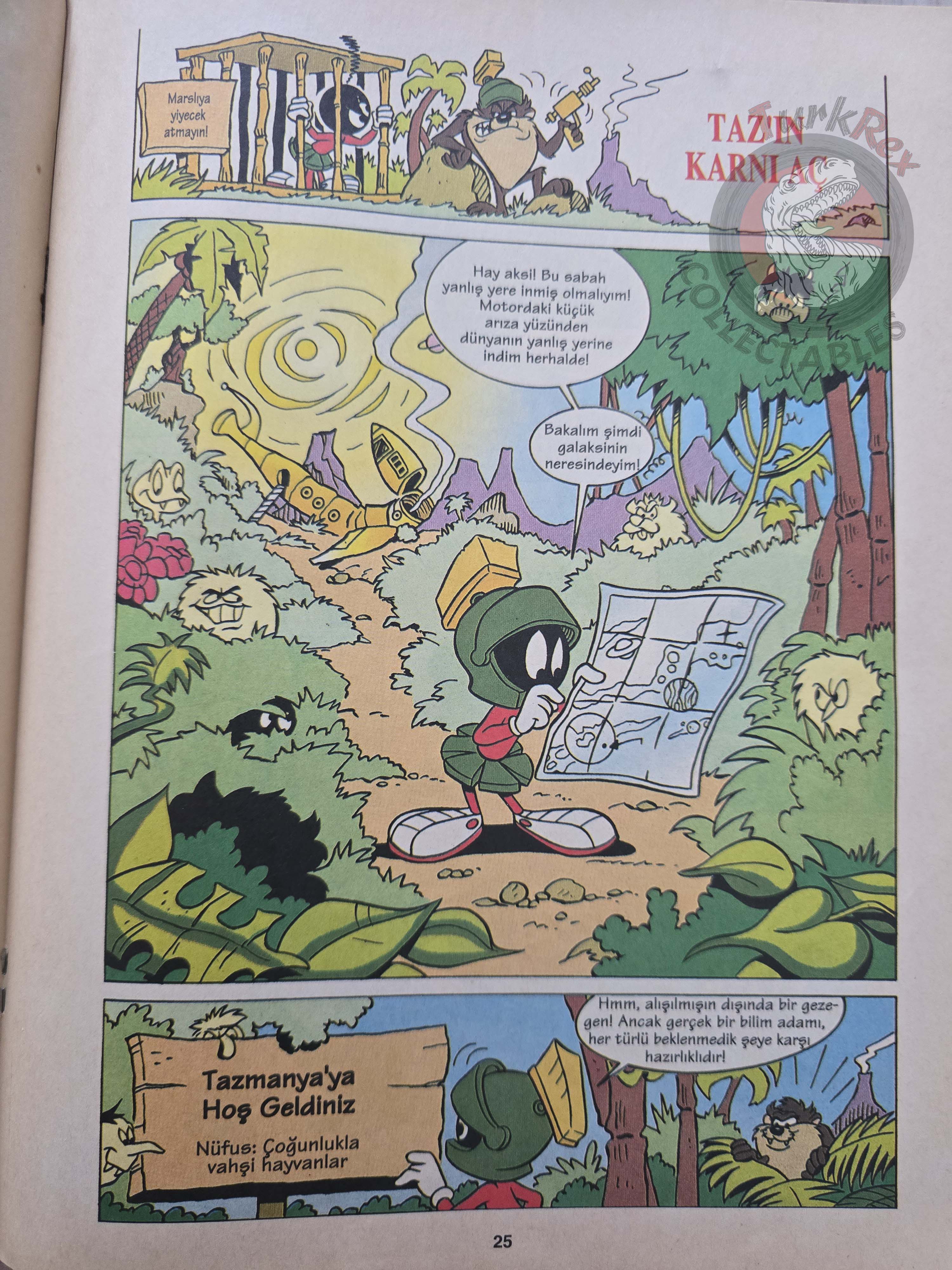 Tazmanian Devil - Bugs Bunny Looney Tunes 1999 Turkish Comic Turkey Warner Bros