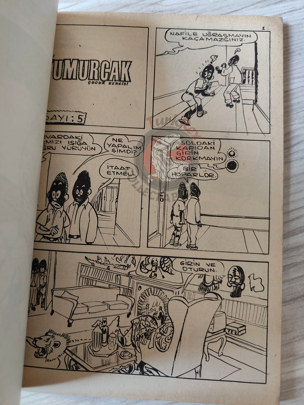 Blondin et Cirage - Le nègre blanc 1970 Turkish Comic Turkey Jijé Yumurcak Mag #2