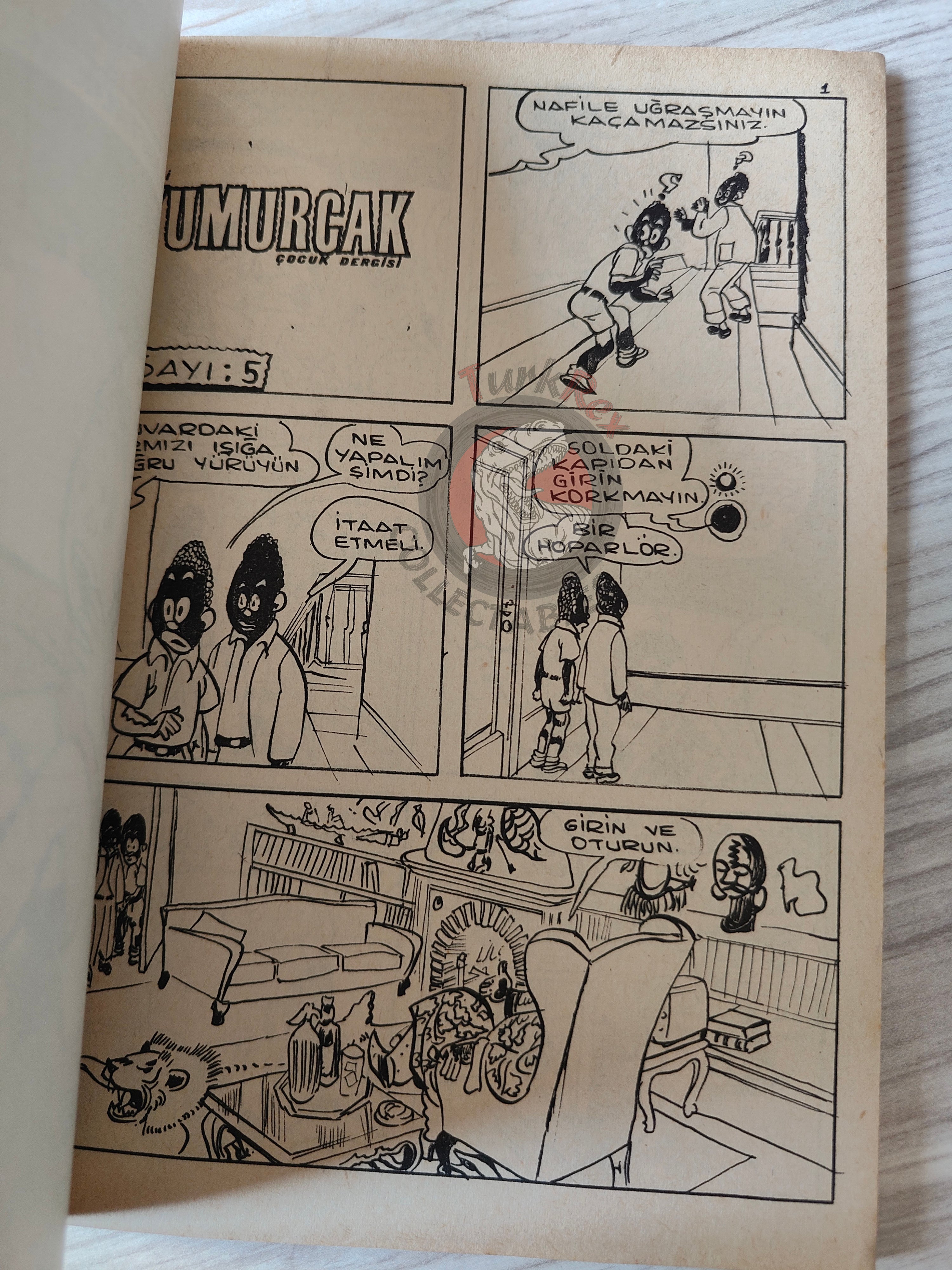 Blondin et Cirage - Le nègre blanc 1970 Turkish Comic Turkey Jijé Yumurcak Mag #2