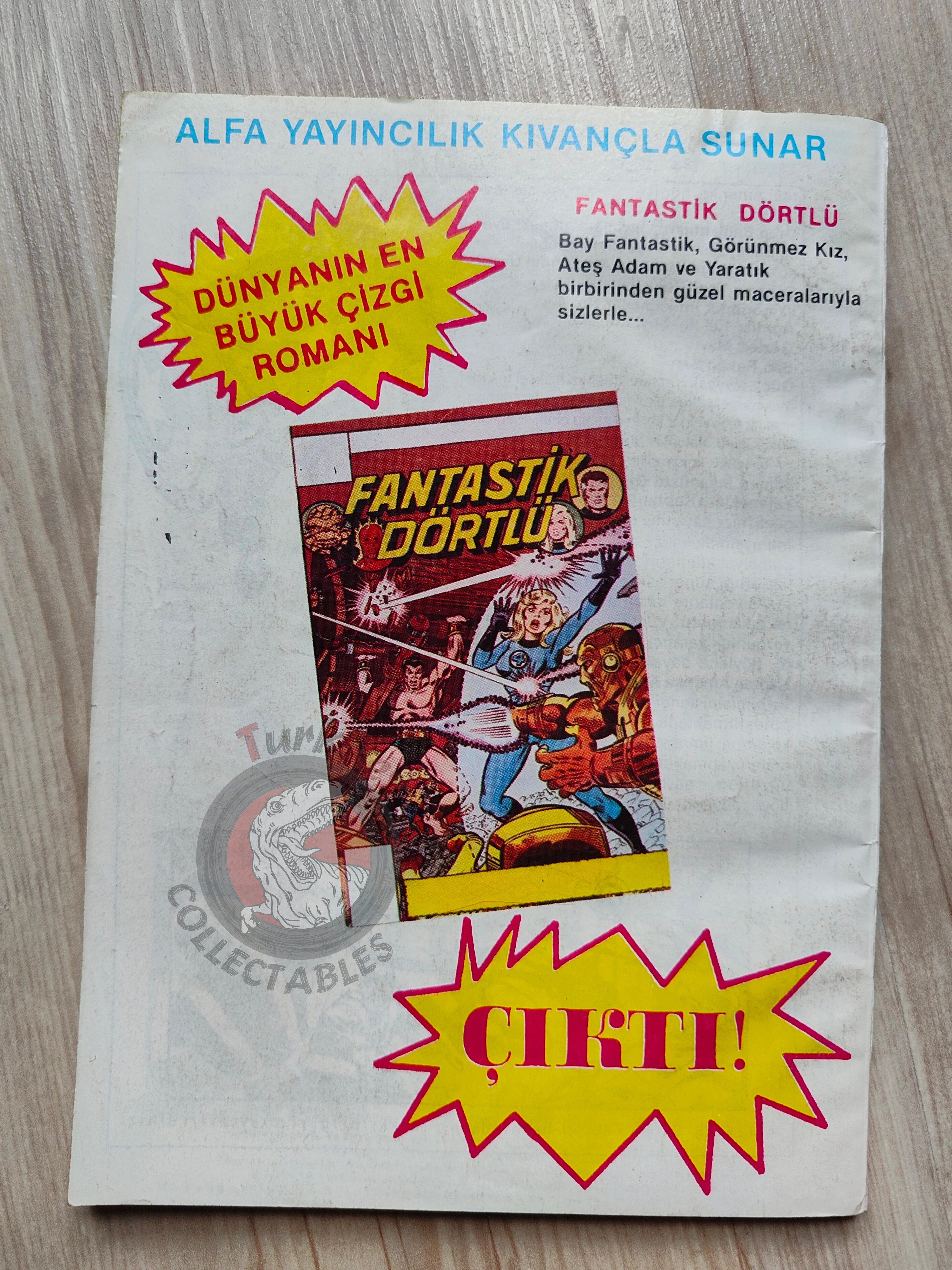 Captain America – Issue #2 1988 Turkish Comic Turkey #159 #160 #161 #162
