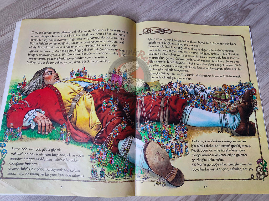 The World's Finest Children's Fairy Tales Turkish Book Turkey Illustrated Gulliver’s Travels