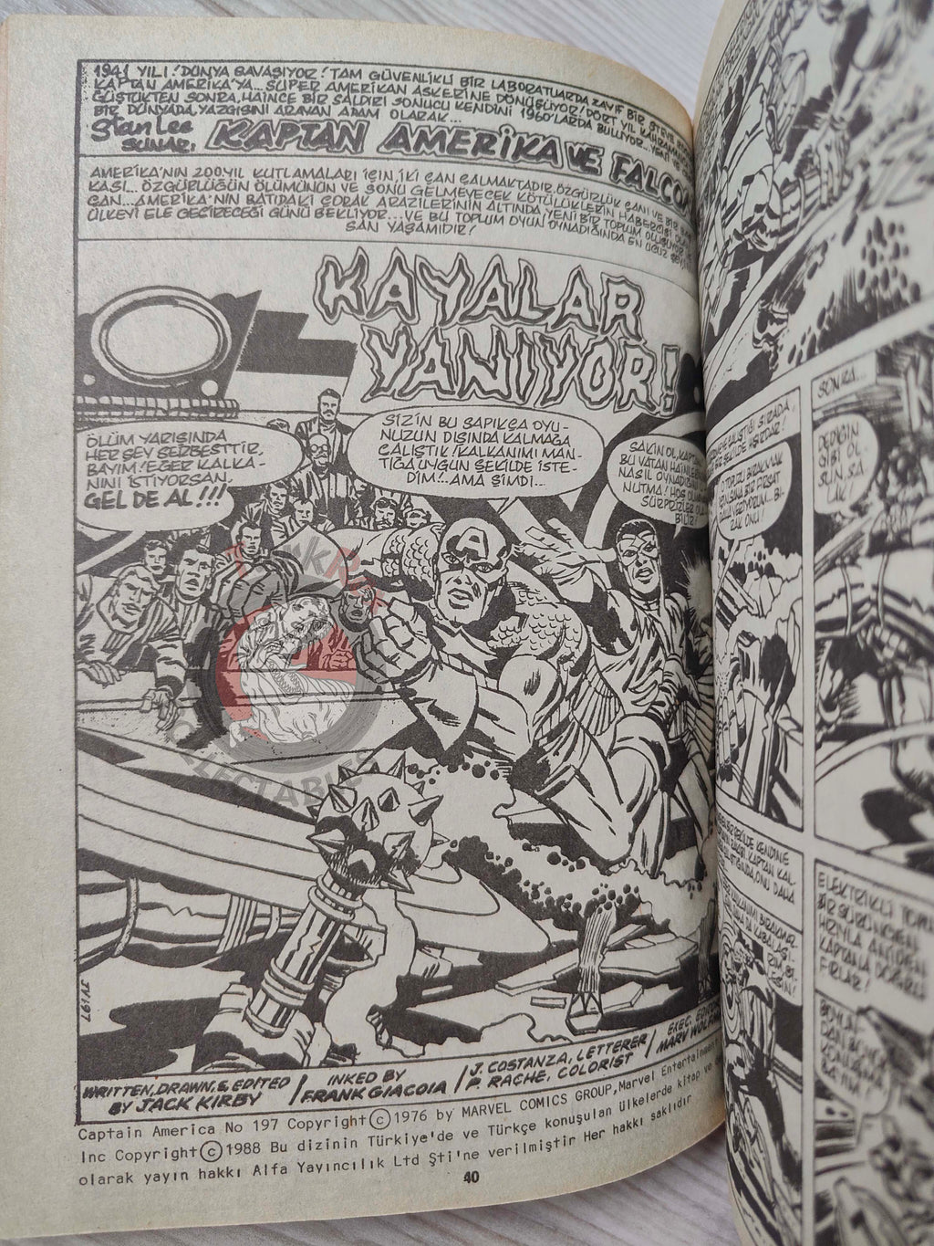 Captain America – Volume 6 1989 Turkish Comic Turkey