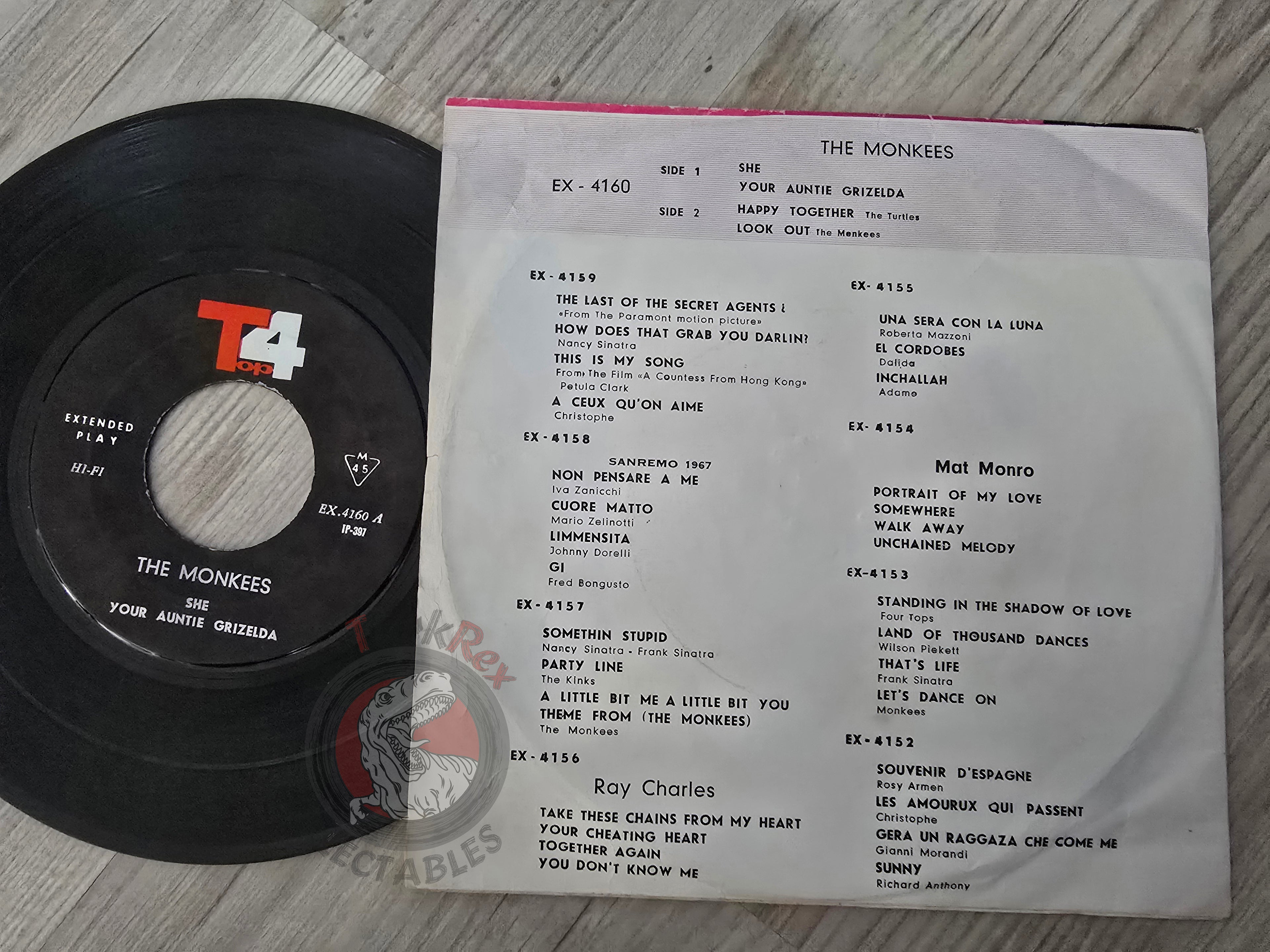 The Monkees / The Turtles – Your Auntie Grizelda 7" Iran Pressing Vinyl Iranian Edition