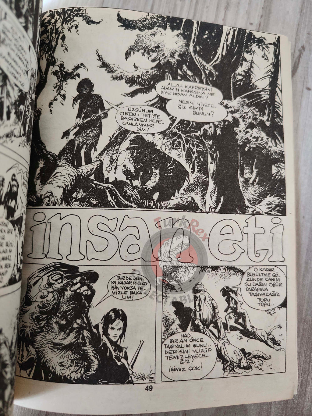 Süper Korku Altın Seri #3 1987 Turkish Comic Turkey Warren Creepy Eerie  Boris Vallejo