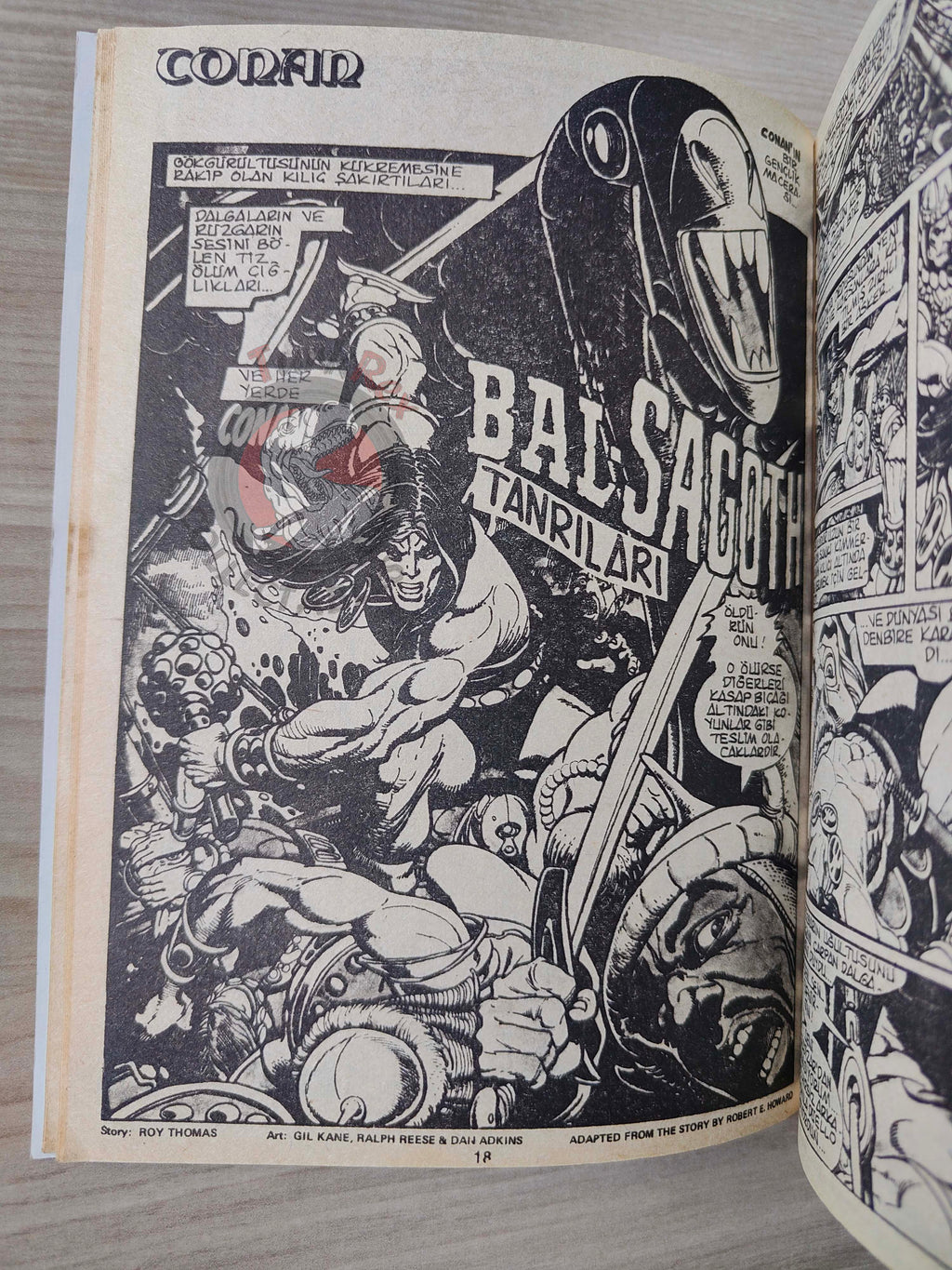 Conan ve Barbarlar #8 1994 Red Sonja Turkish Comic Turkey