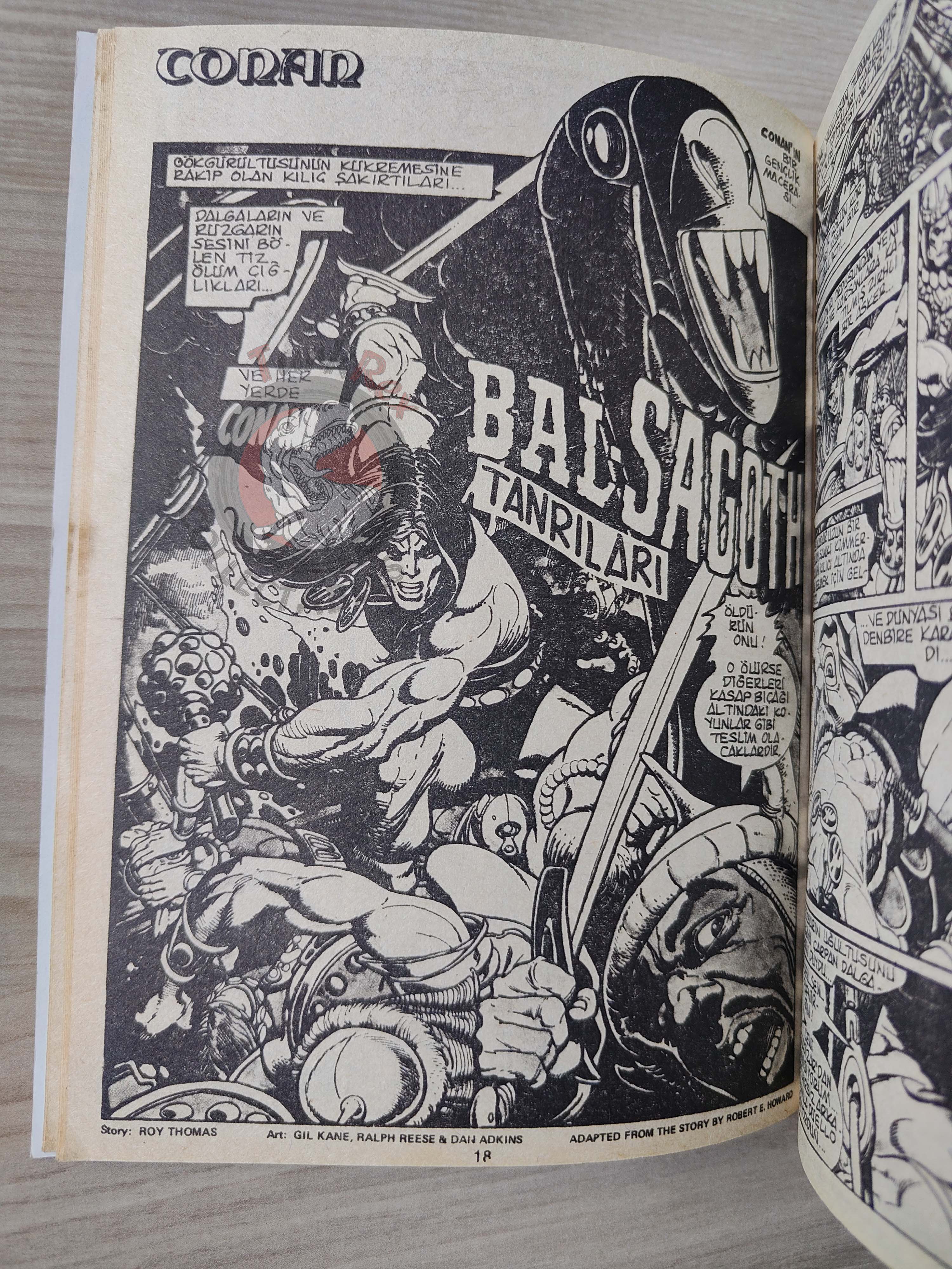 Conan ve Barbarlar #8 1994 Red Sonja Turkish Comic Turkey