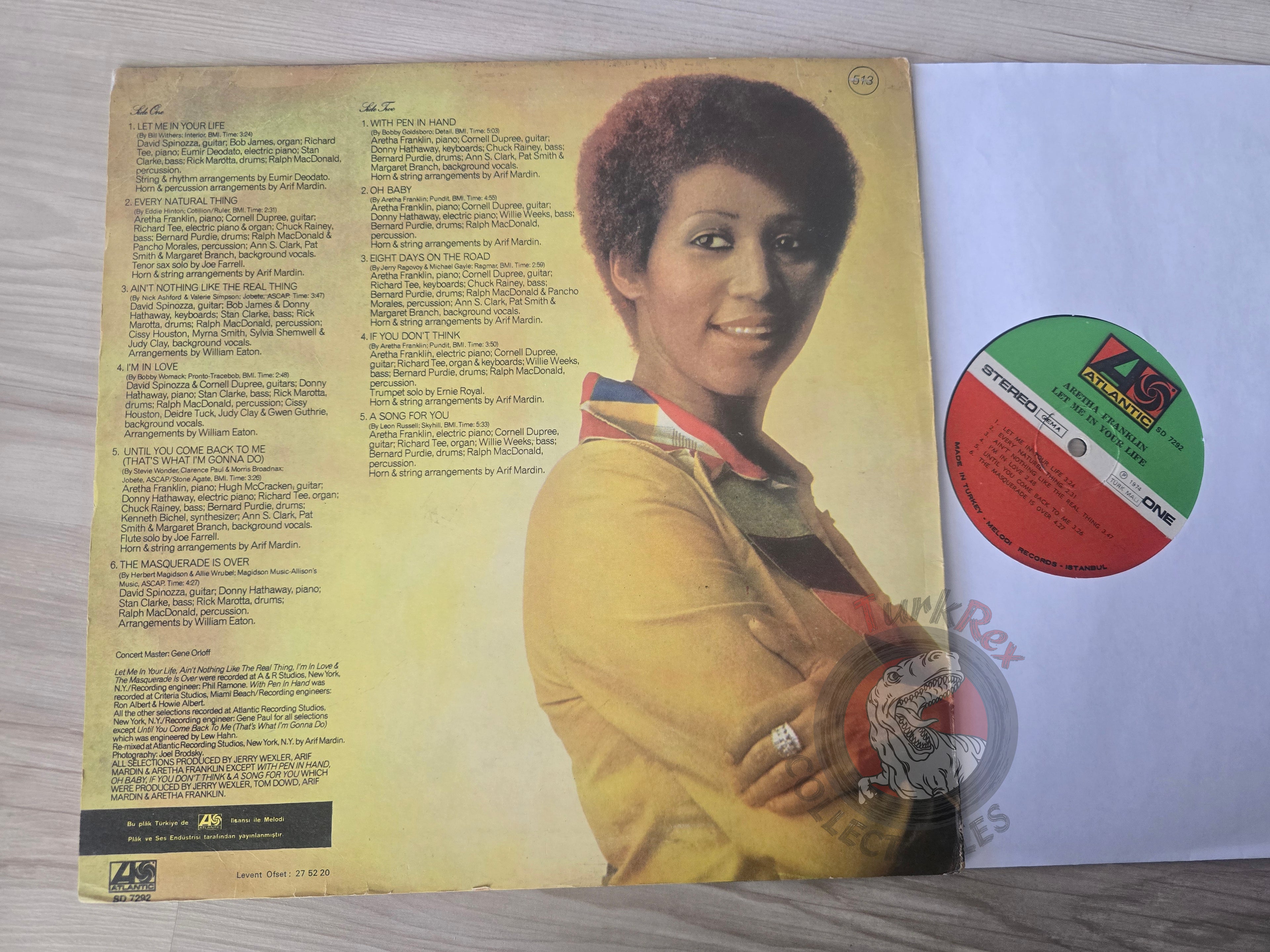 Aretha Franklin – Let Me In Your Life Turkish Pressing Vinyl Turkey Edition