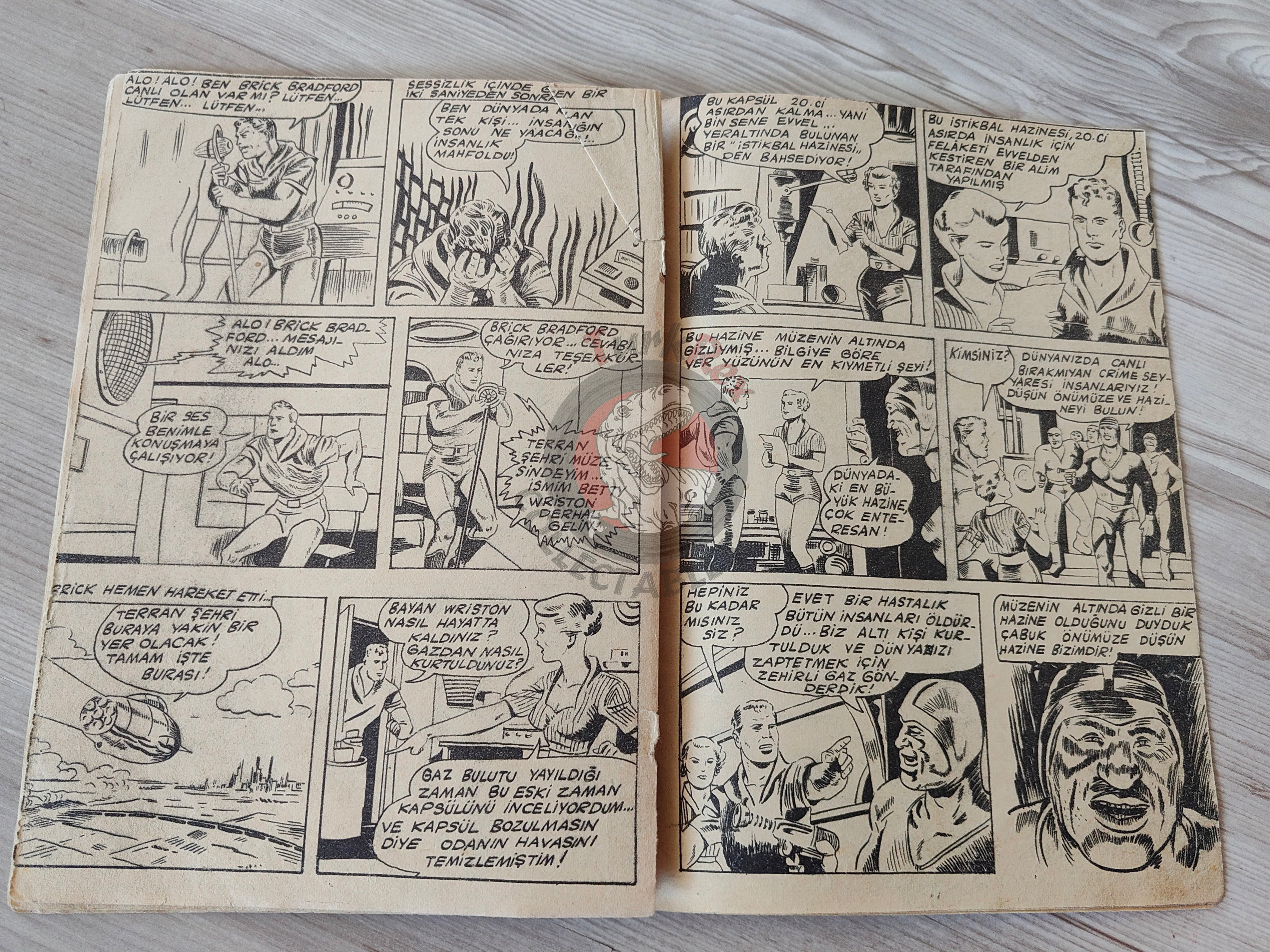 1001 Özel #148 1955 Tarzan - Brick Bradford Turkish Comic Mag Turkey