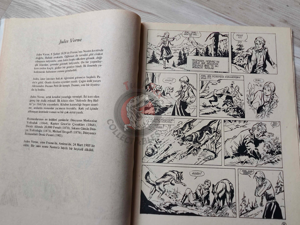 Milliyet Çocuk #24 1979 Turkish Comic Turkey Joyas Literarias Juveniles #78 Jules Verne