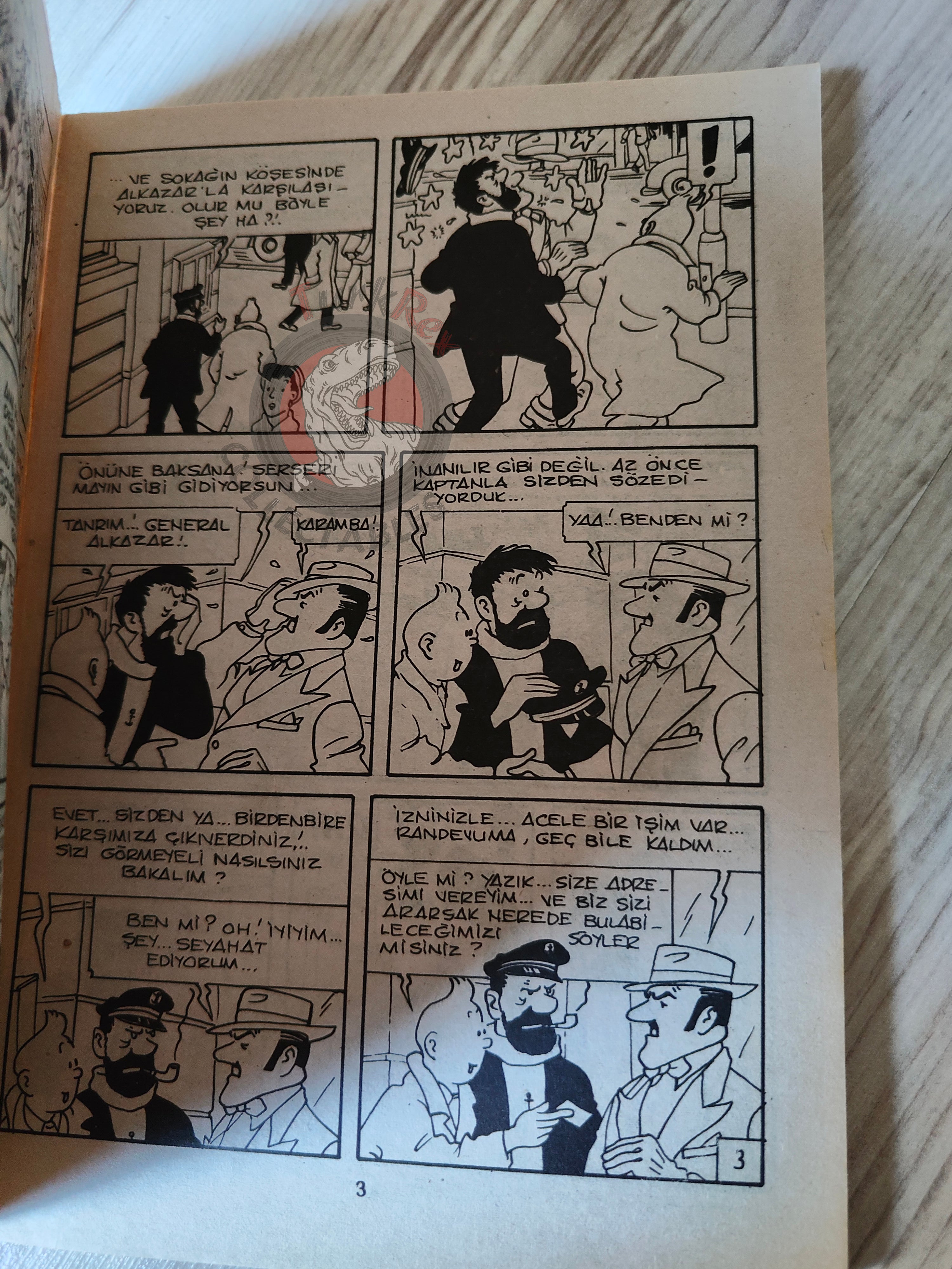 Tintin – The Red Sea Sharks  mid 1980s Turkish Edition Comic Turkey 1
