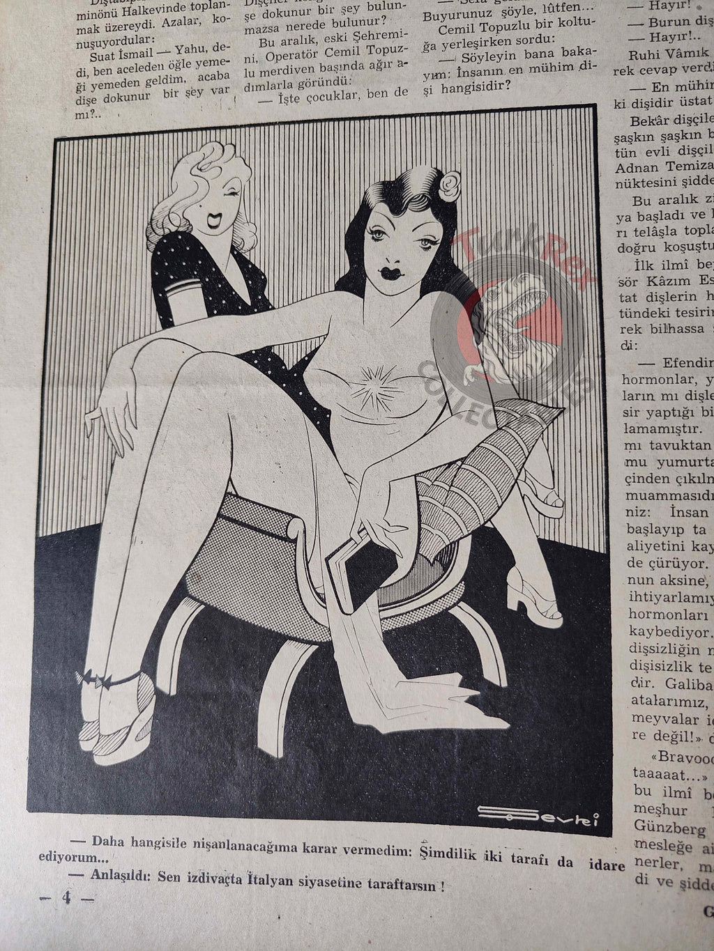 Akbaba 1943 Humor Magazine Turkish Turkey Germany Soviet Russia Britain WW2 era Bayer