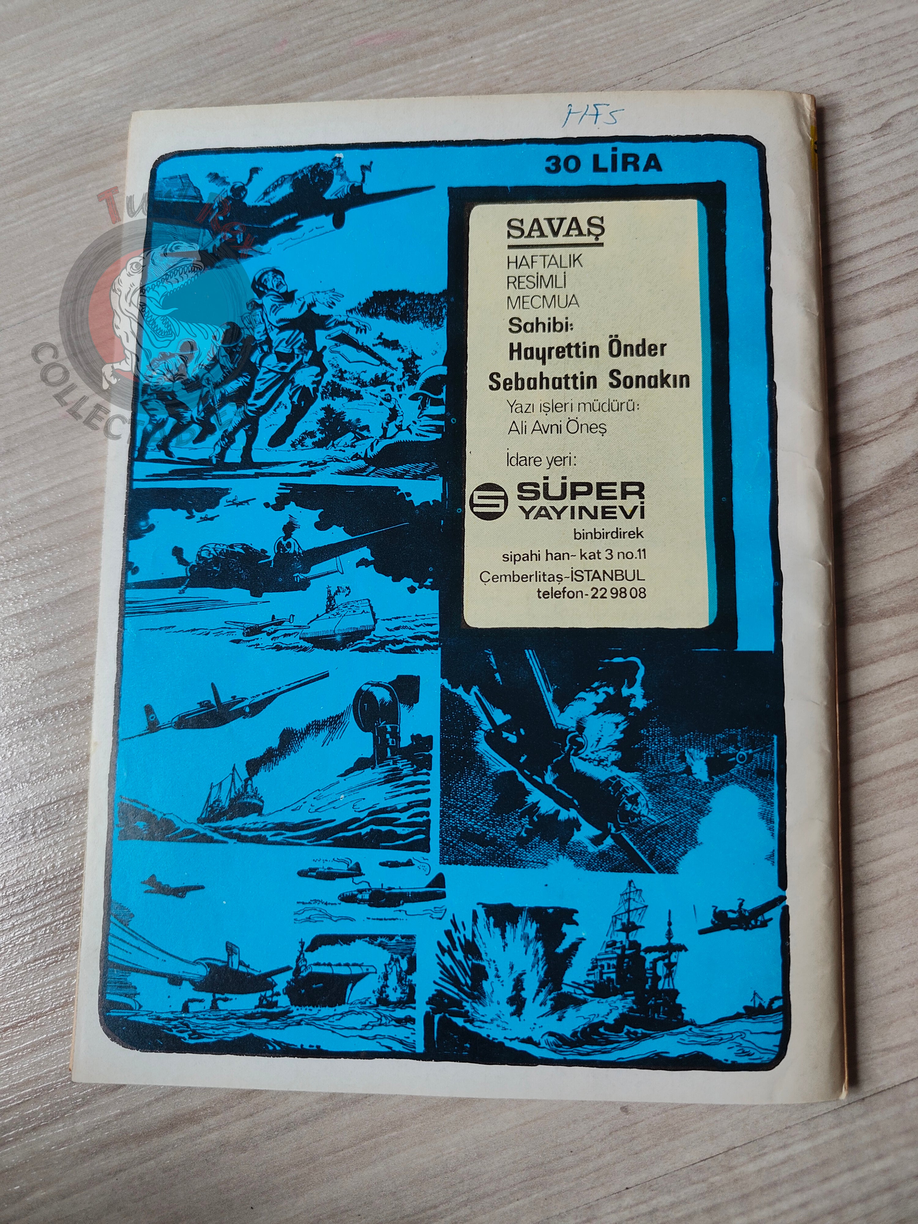 War Picture Library #3 1981 Turkish Comic Turkey WW2 stories