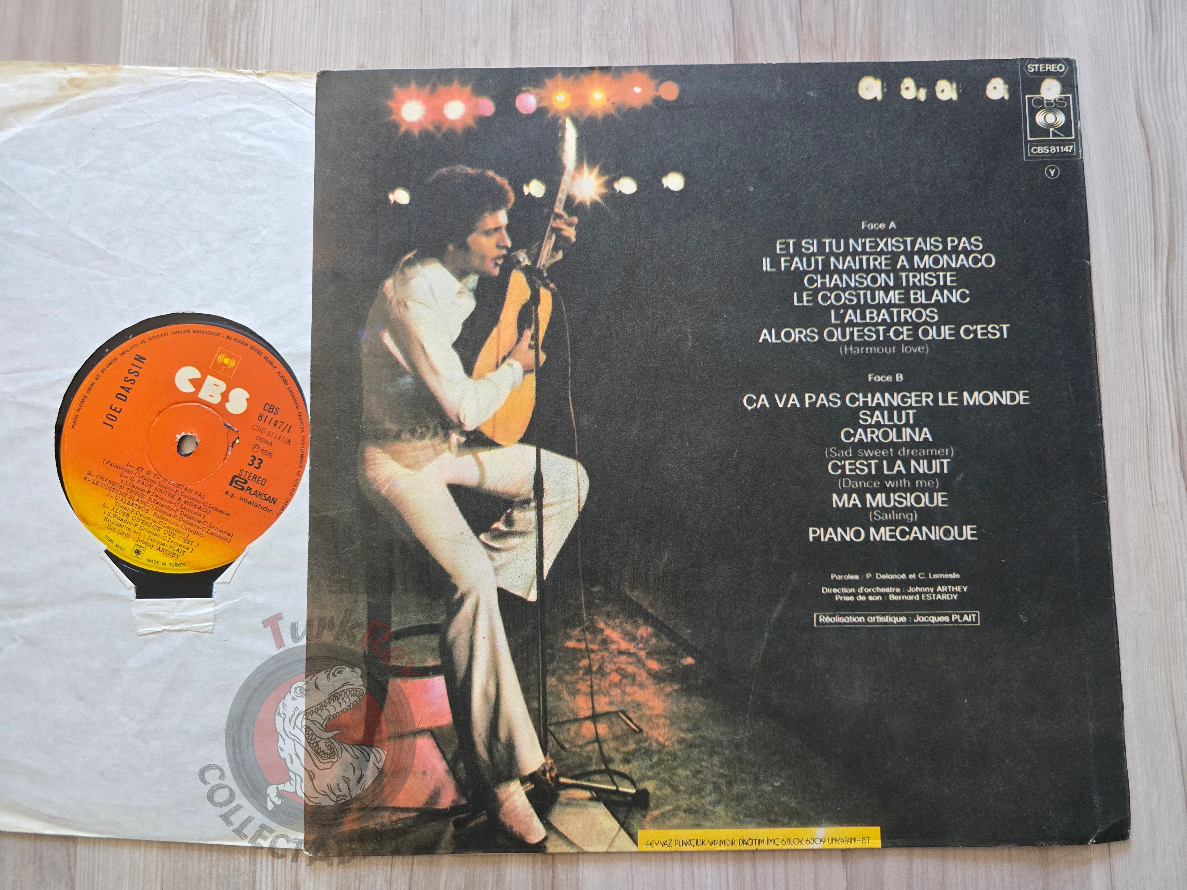 Joe Dassin – Joe Dassin Turkish Pressing Vinyl Turkey Edition
