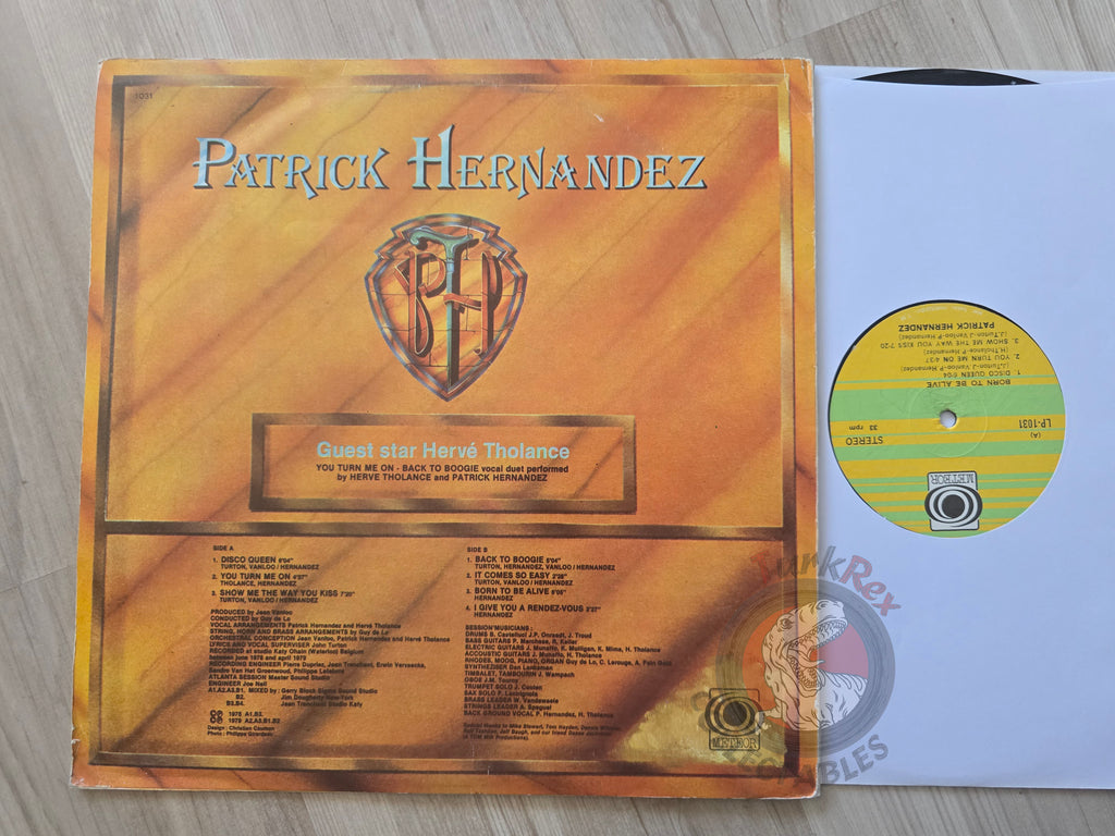 Patrick Hernandez – Born To Be Alive Turkish Pressing Vinyl Turkey Edition