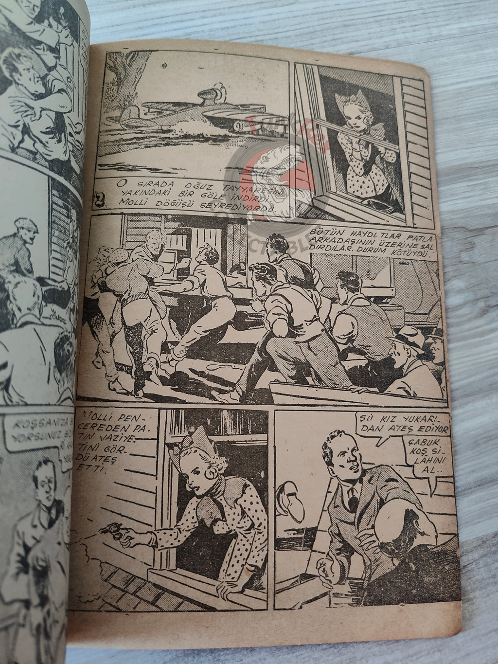 1001 Roman 1943 Radio Patrol Charles Schmidt Turkish Comic Mag Turkey