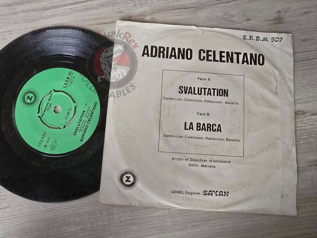 Adriano Celentano –  Svalutation 7" Turkish Pressing Vinyl Turkey Edition