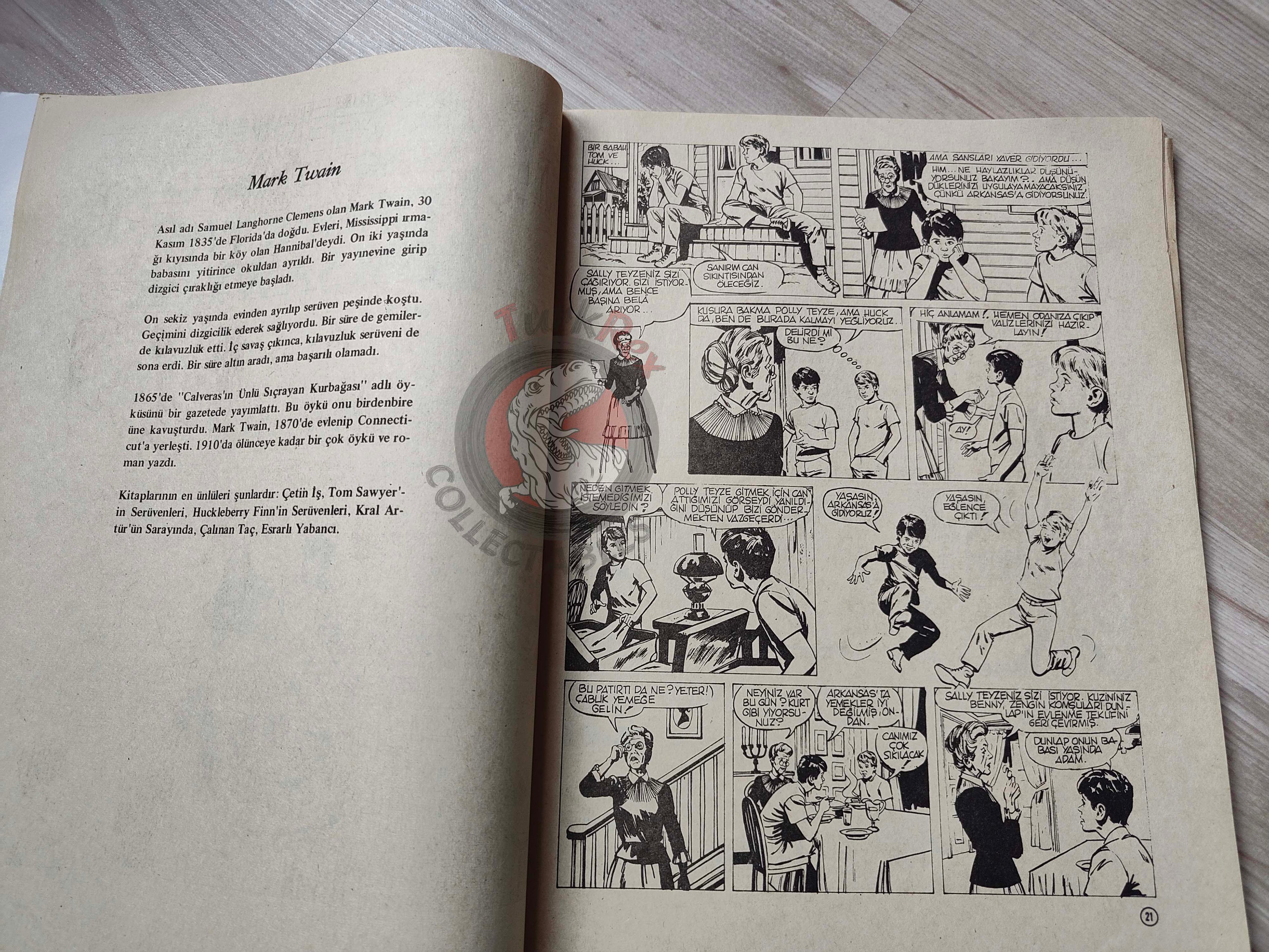 Milliyet Çocuk #31 1979 Turkish Comic Turkey Joyas Literarias Juveniles #60 Mark Twain
