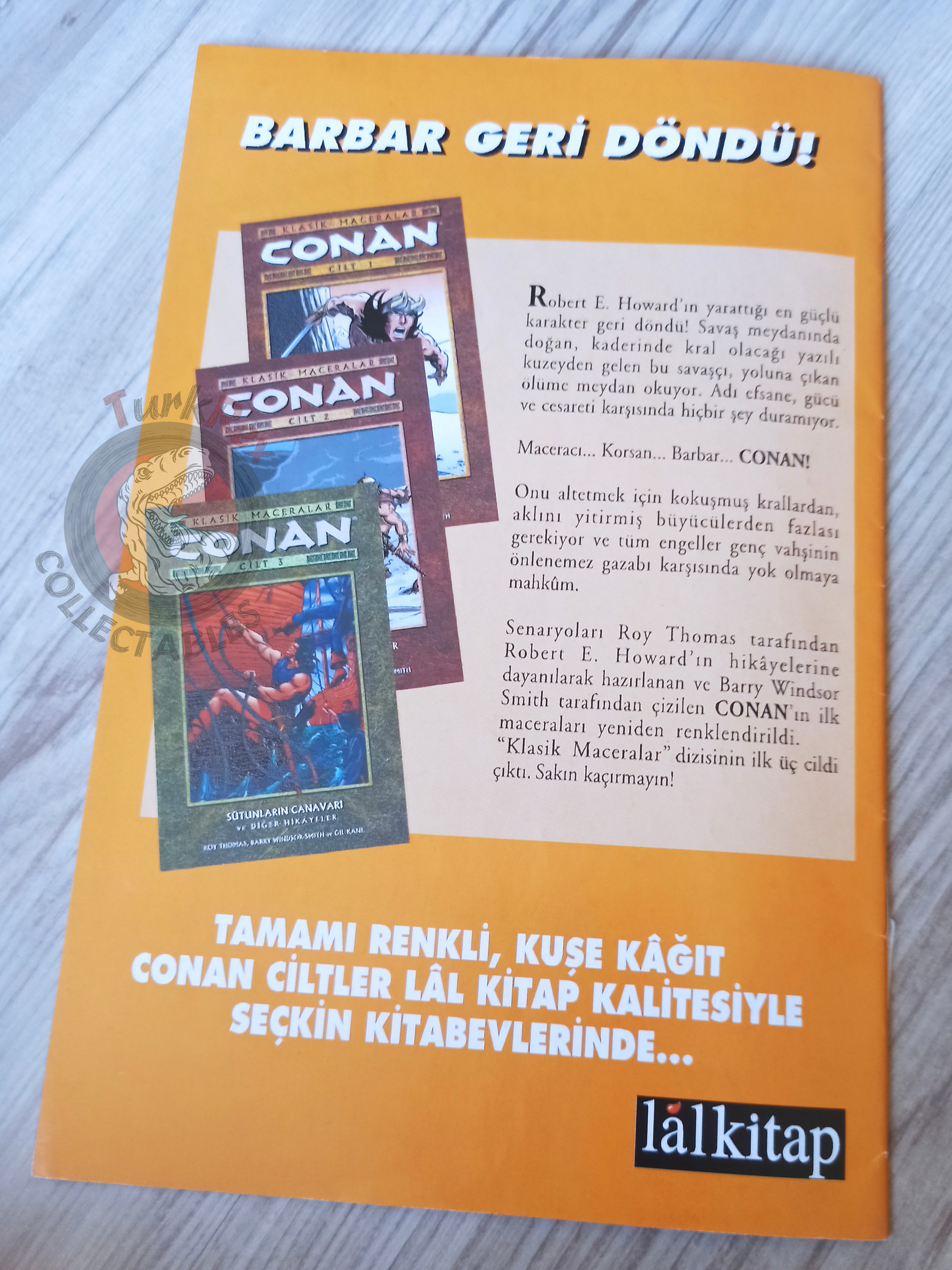 Conan the Legend #8 Turkish Comic Turkey Dark Horse Comics