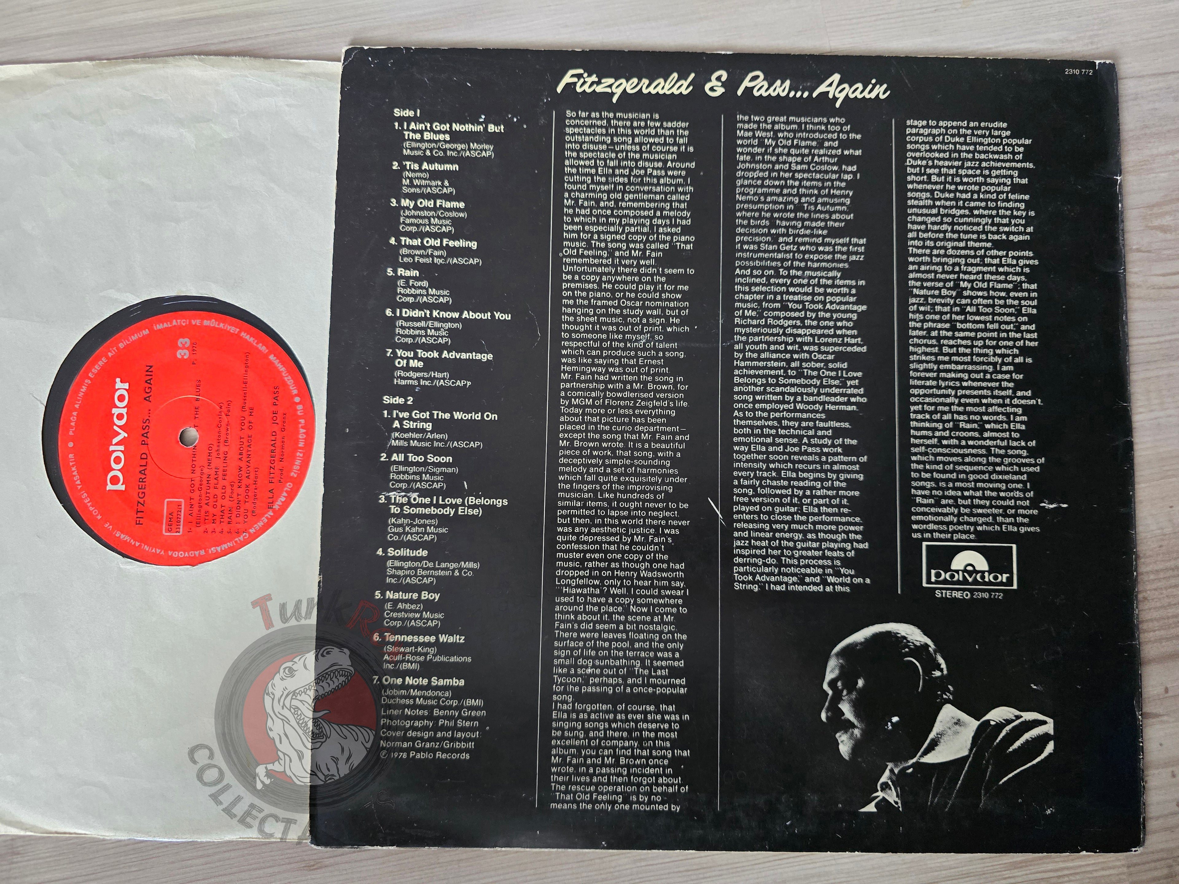 Ella Fitzgerald / Joe Pass – Fitzgerald & Pass...Again Turkish Pressing Vinyl Turkey Edition