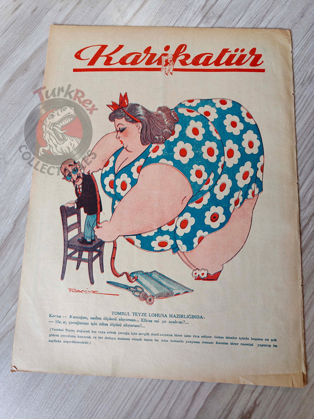 Karikatür 1944 Humor Magazine Turkish Turkey The Allies WW2 era Joseph Goebbels Germany