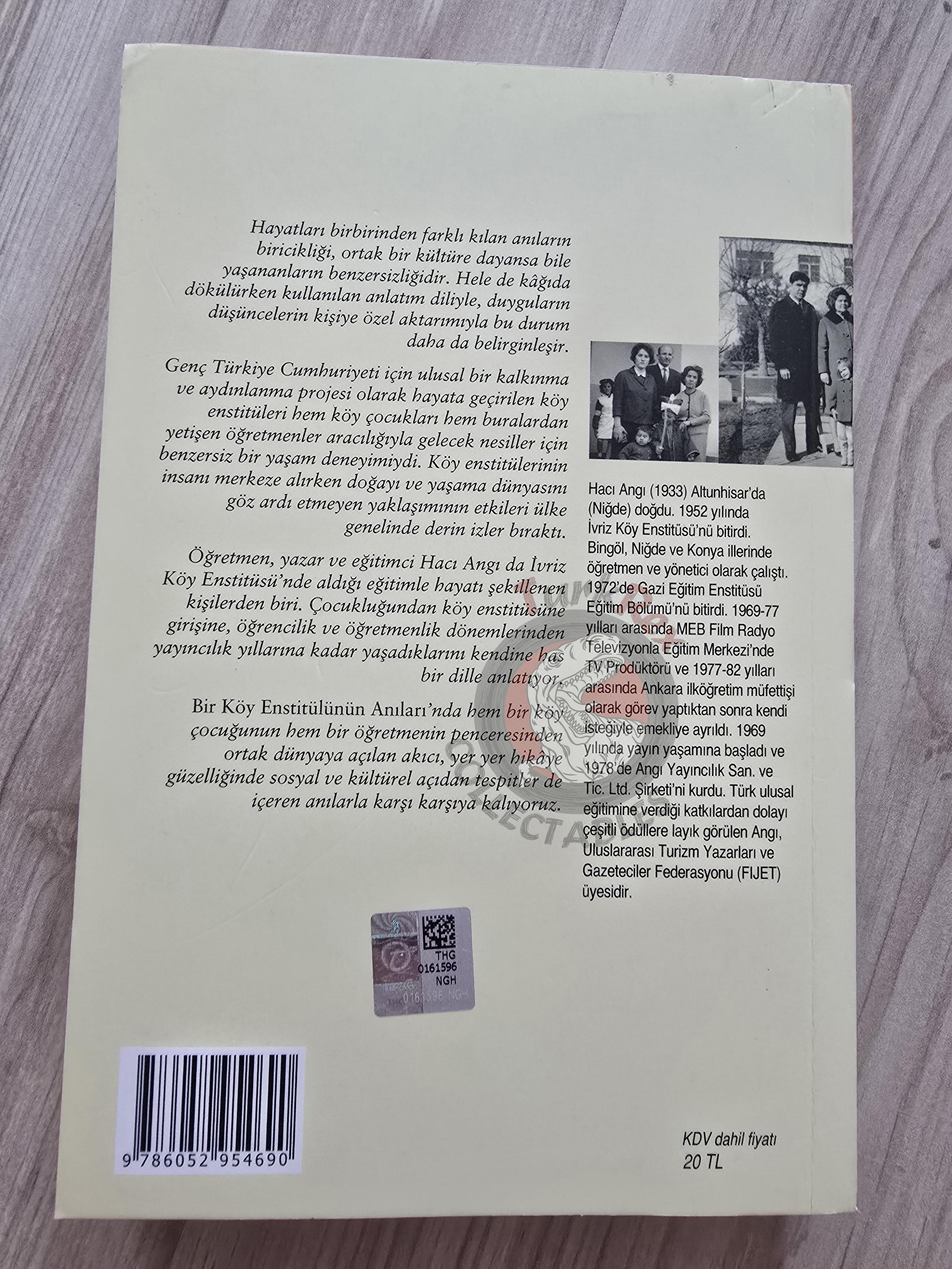 Hacı Angı – Memoirs of a Village Institute Graduate 2019 Turkish Book Turkey