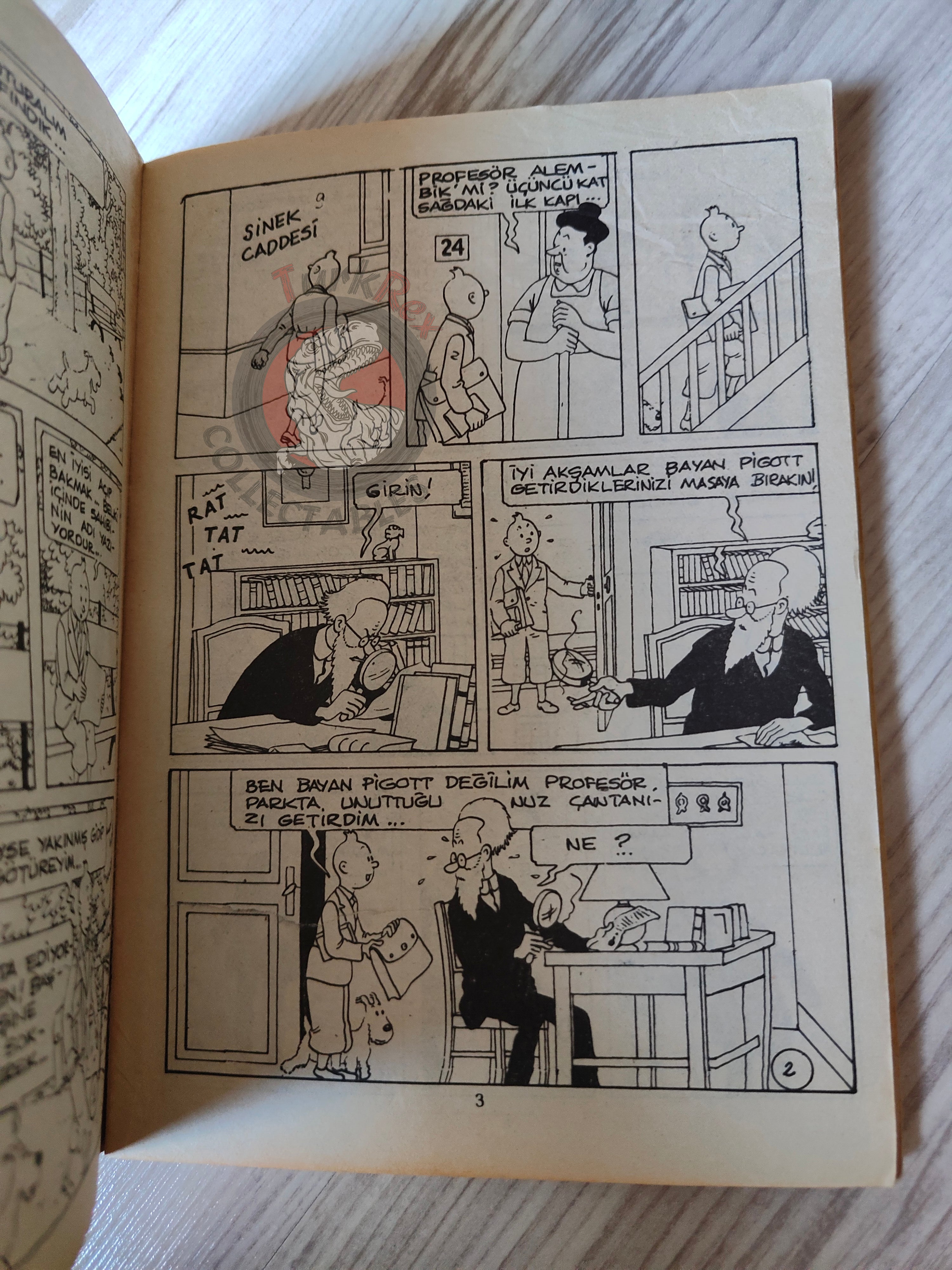 Tintin – King Ottokar’s Sceptre mid 1980s Turkish Edition Comic Turkey 1