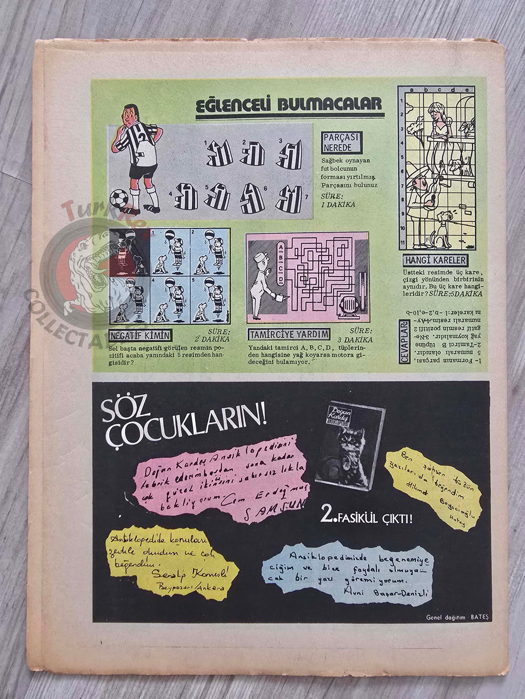 Milliyet Çocuk #11 1972 Turkish Comic Mag Turkey Tintin Jim Lacy Il Colonnello Caster’Bum