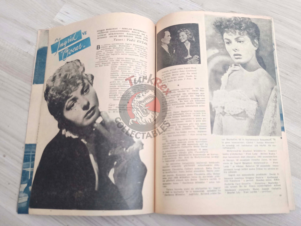 Yıldız 1945 Hedy Lamarr Turkish Mag Turkey Hollywood Shirley Temple Linda Darnell Errol Flynn