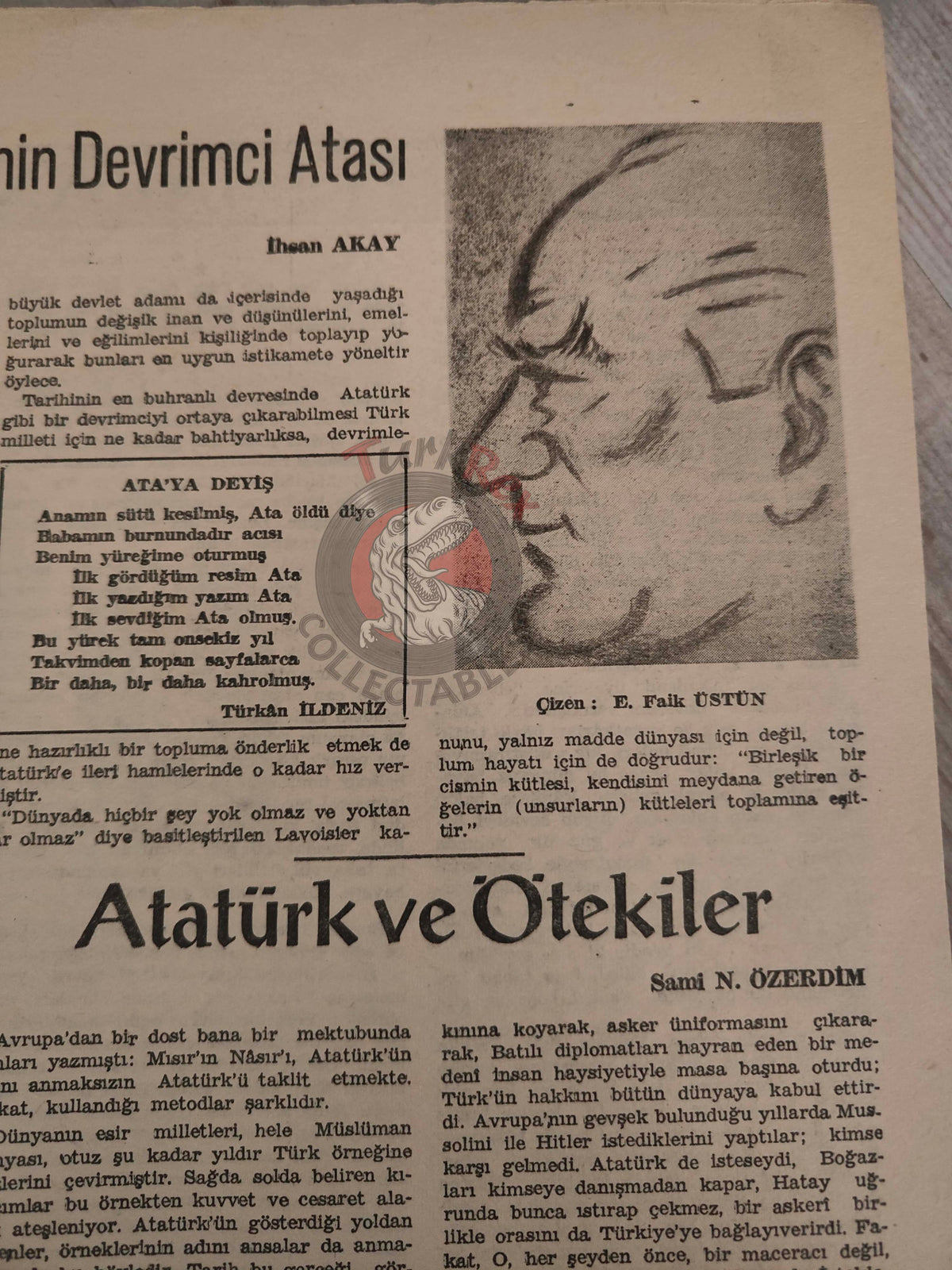 Varlık 1956 Atatürk Turkish Literary Mag Turkey Ataturk