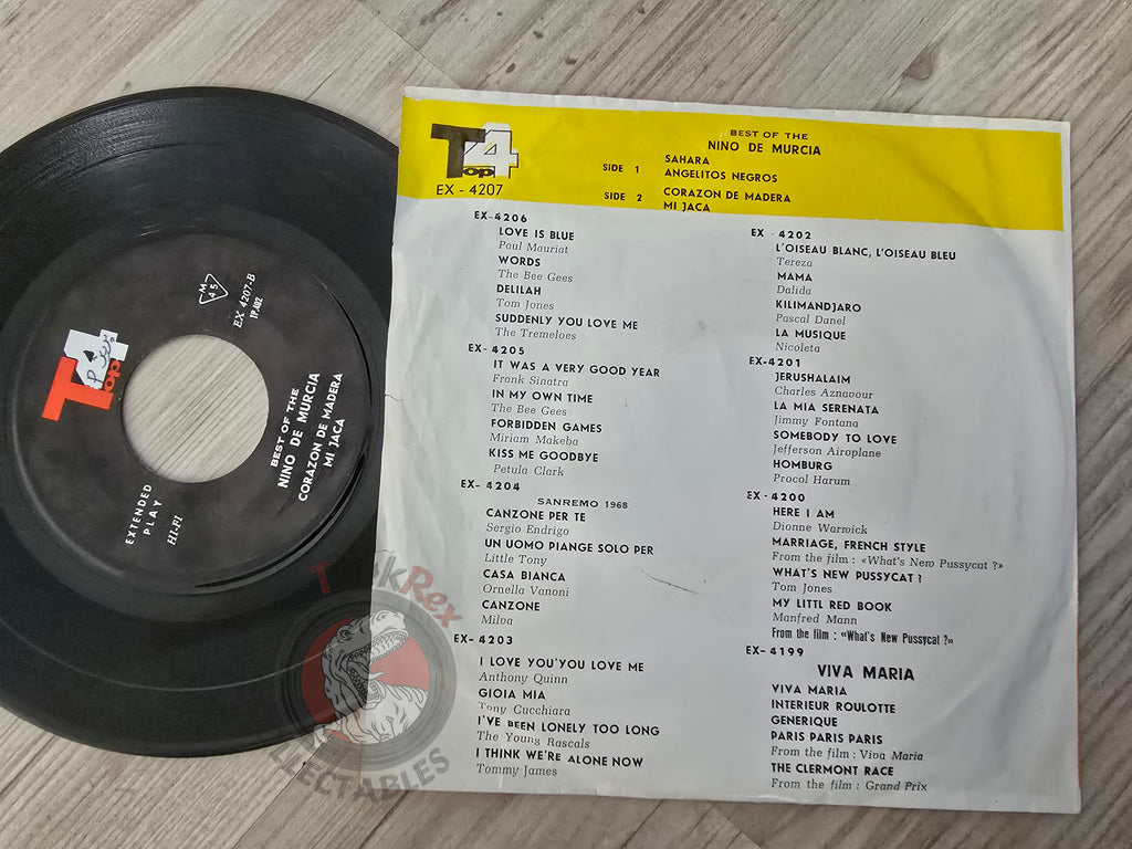 Nino De Murcia – Best Of / Sahara 7" Iran Pressing Vinyl Iranian Edition