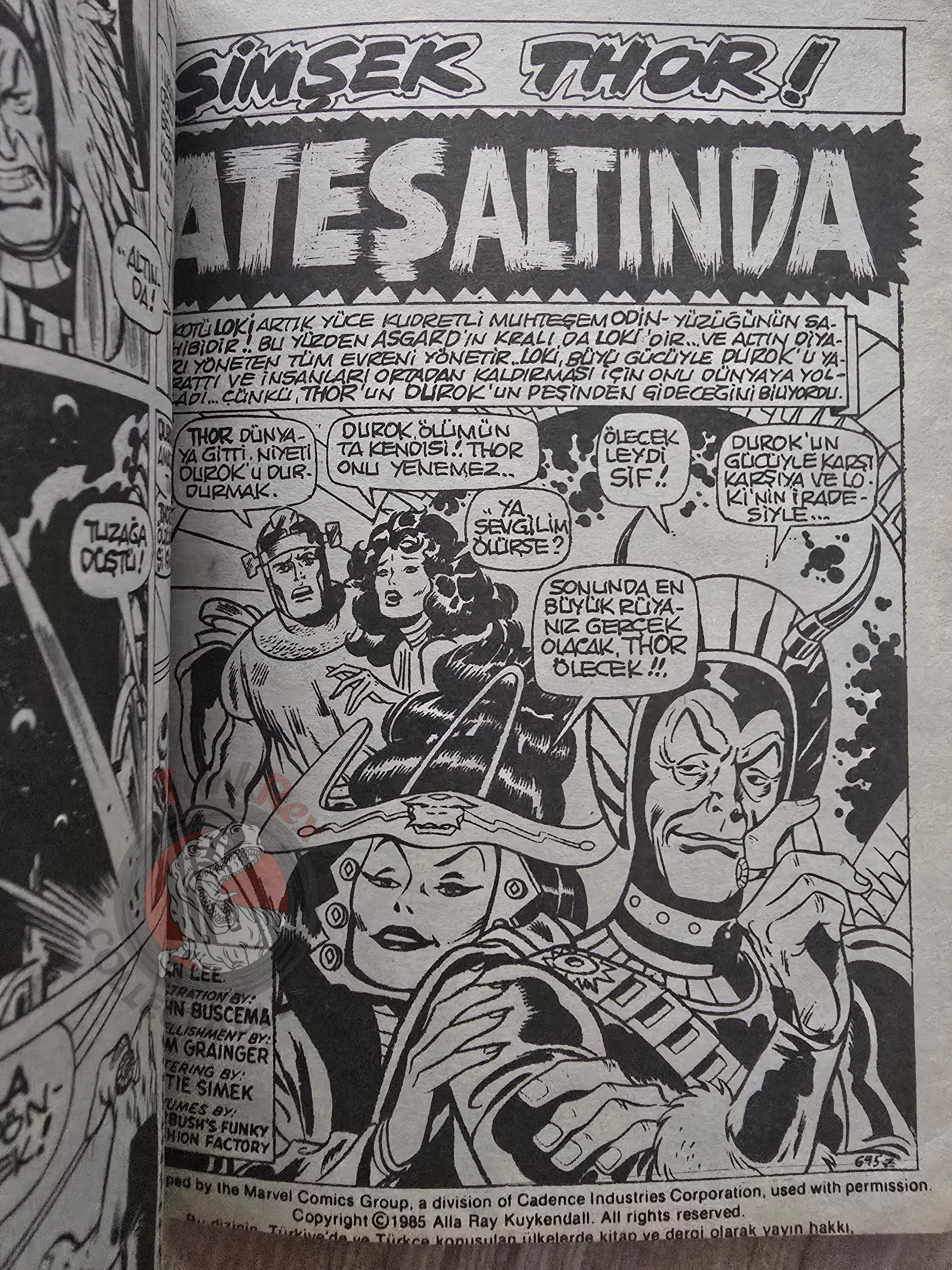 Thor Vol #2 1987 Turkish Comic Turkey The Mighty Thor #188–196 cover #180