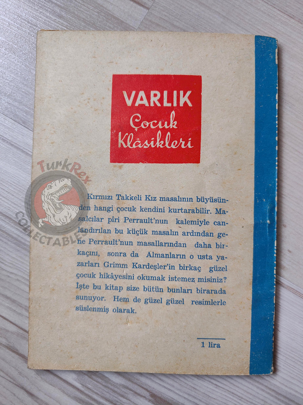 Little Red Riding Hood  – Charles Perrault 1966 Turkish Book Turkey Illustrated Grimm Brothers