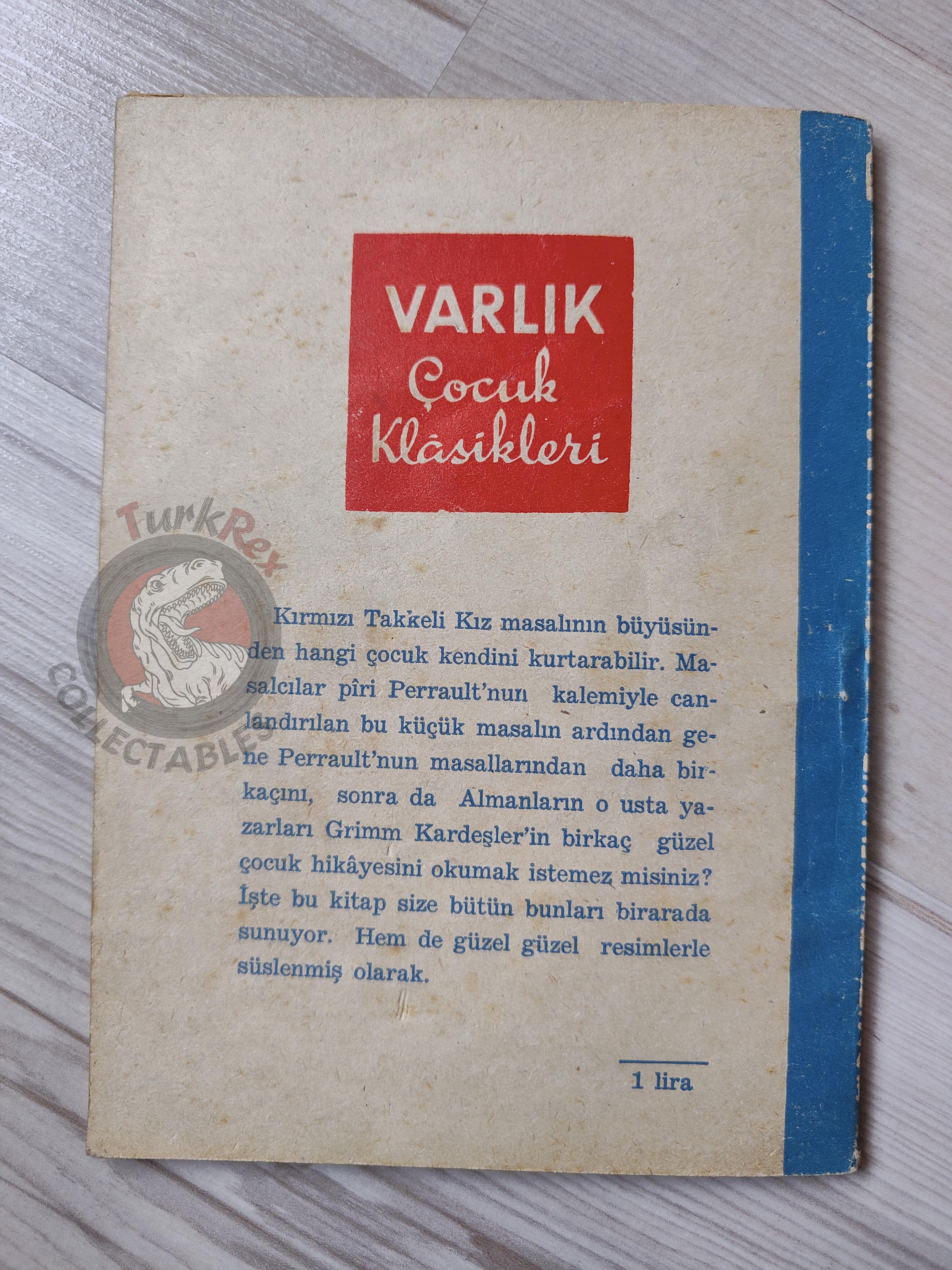 Little Red Riding Hood  – Charles Perrault 1966 Turkish Book Turkey Illustrated Grimm Brothers