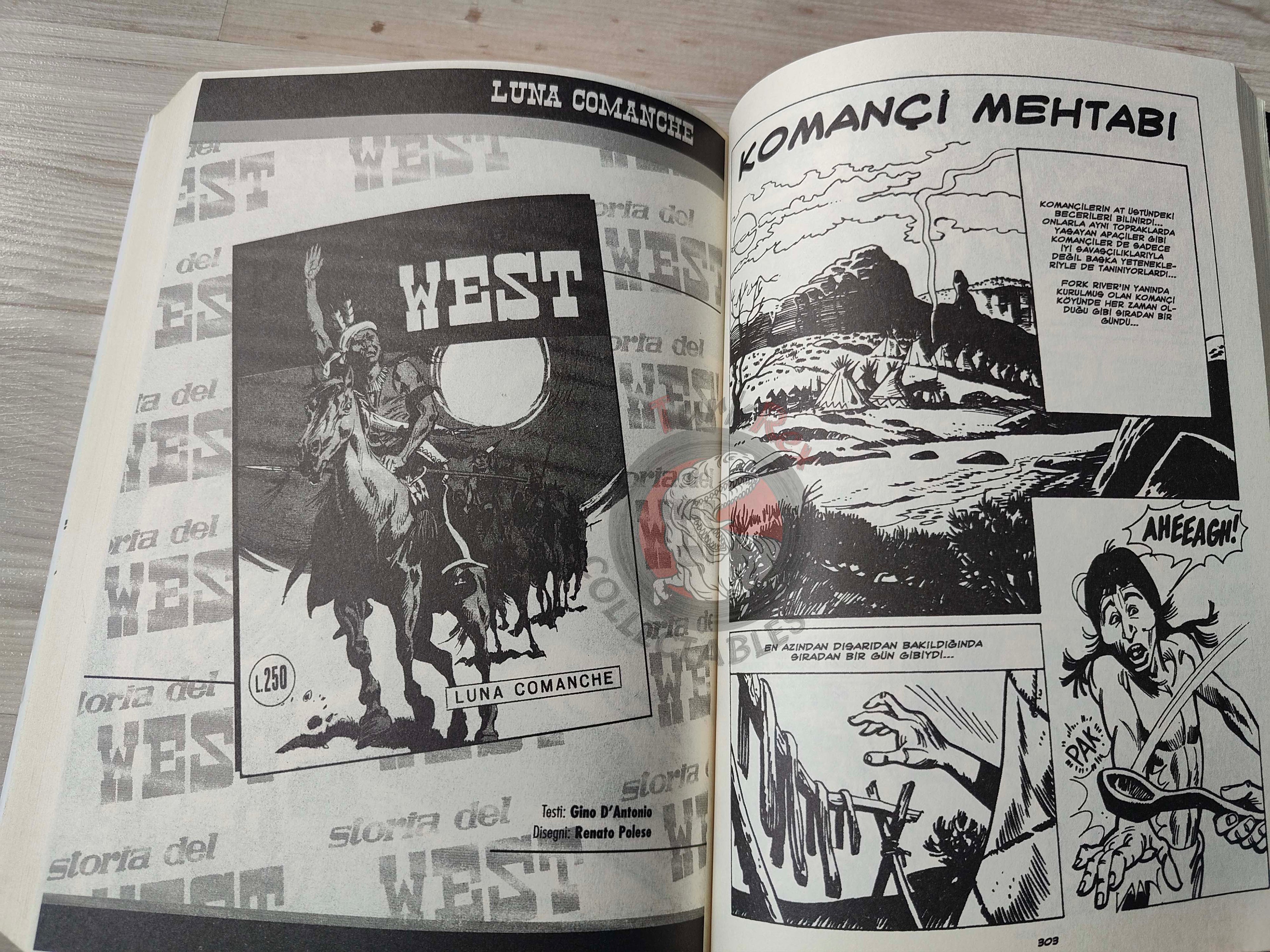 Storia del West Vol #6 La Lunga Cavalcata Turkish Comic Turkey #21 #22 #23 #24