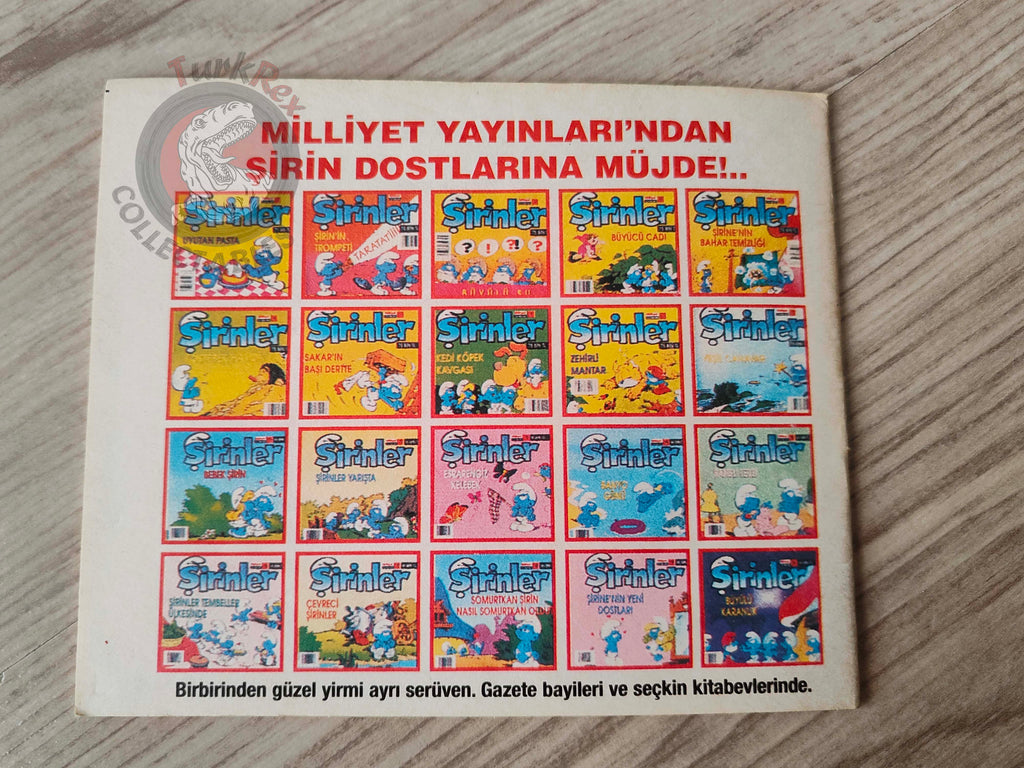 The Smurfs - Das Überraschungsei 1997 Turkish Book Turkey Die Schlümpfe Minibuch