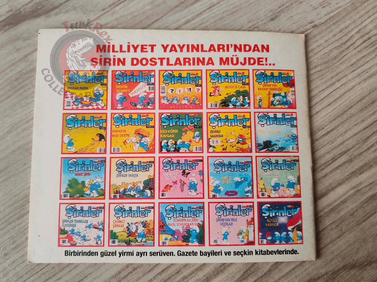 The Smurfs - Das Überraschungsei 1997 Turkish Book Turkey Die Schlümpfe Minibuch
